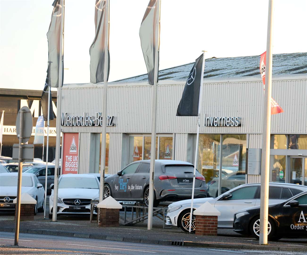 The Inverness branch of Arnold Clark Mercedes-Benz.