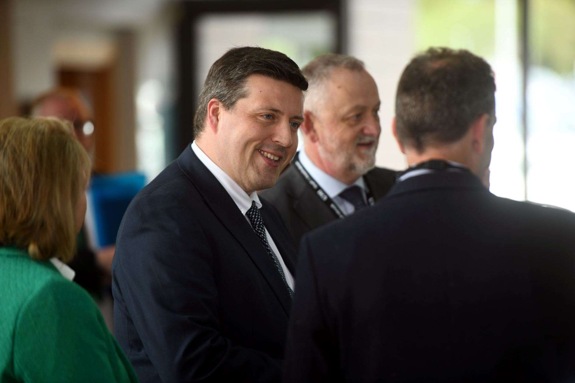 Education Minister Jamie Hepburn pictured with outgoing UHI principal Professor Todd Walker. Picture: James Mackenzie.