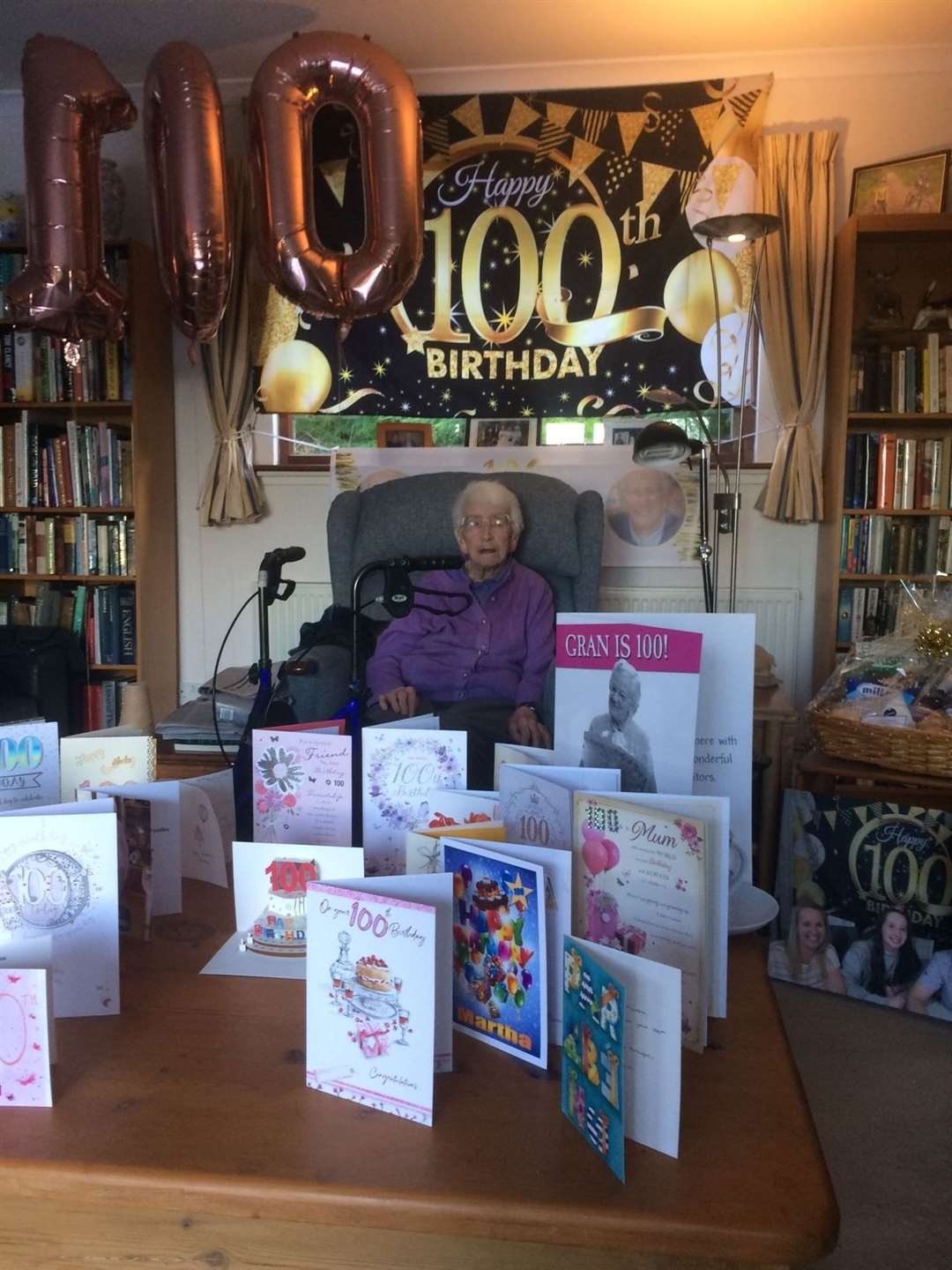 Martha Milne celebrates her 100th birthday.