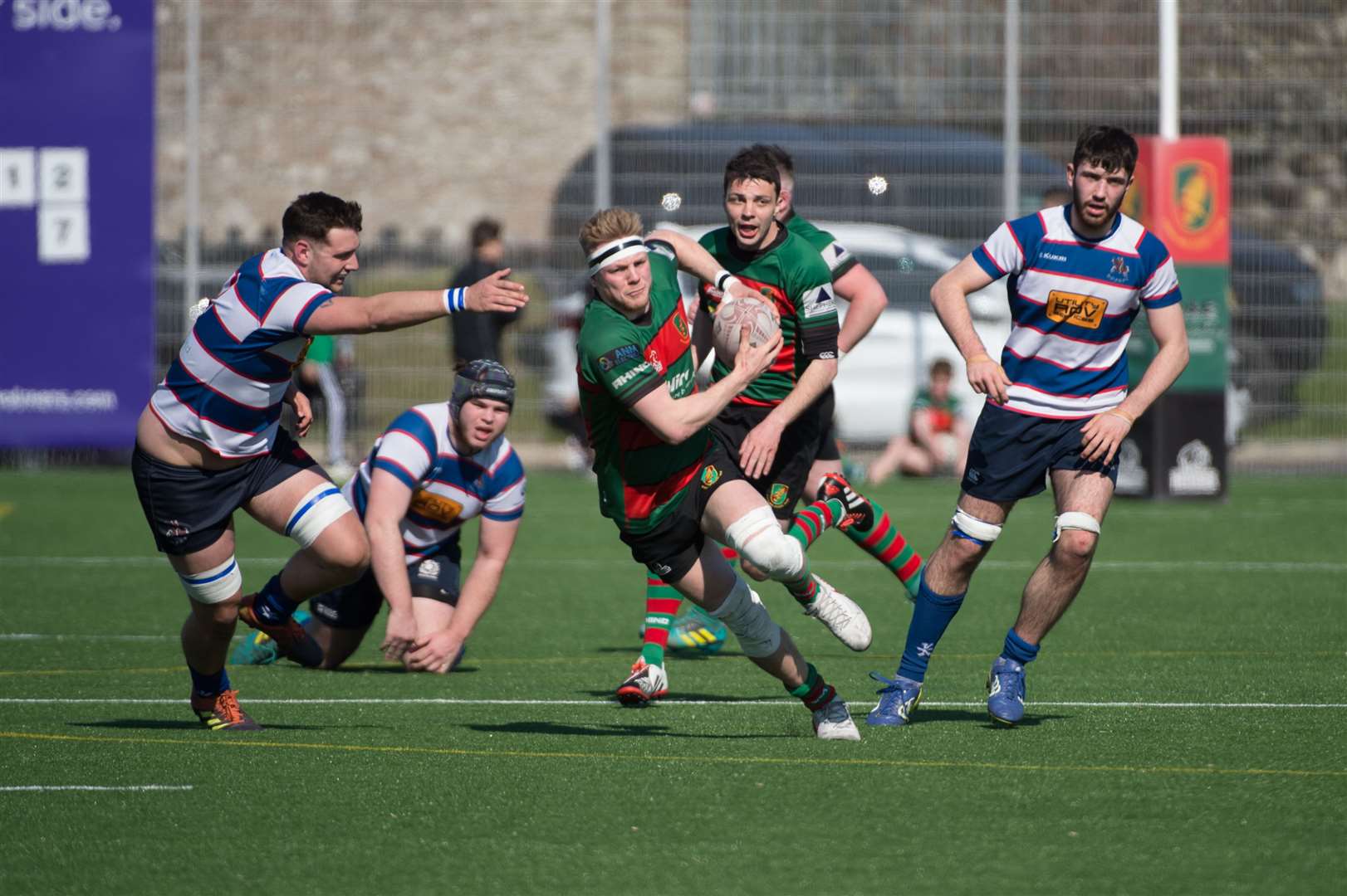 Oscar Baird in action for Highland in last week's thrashing of Howe of Fife.