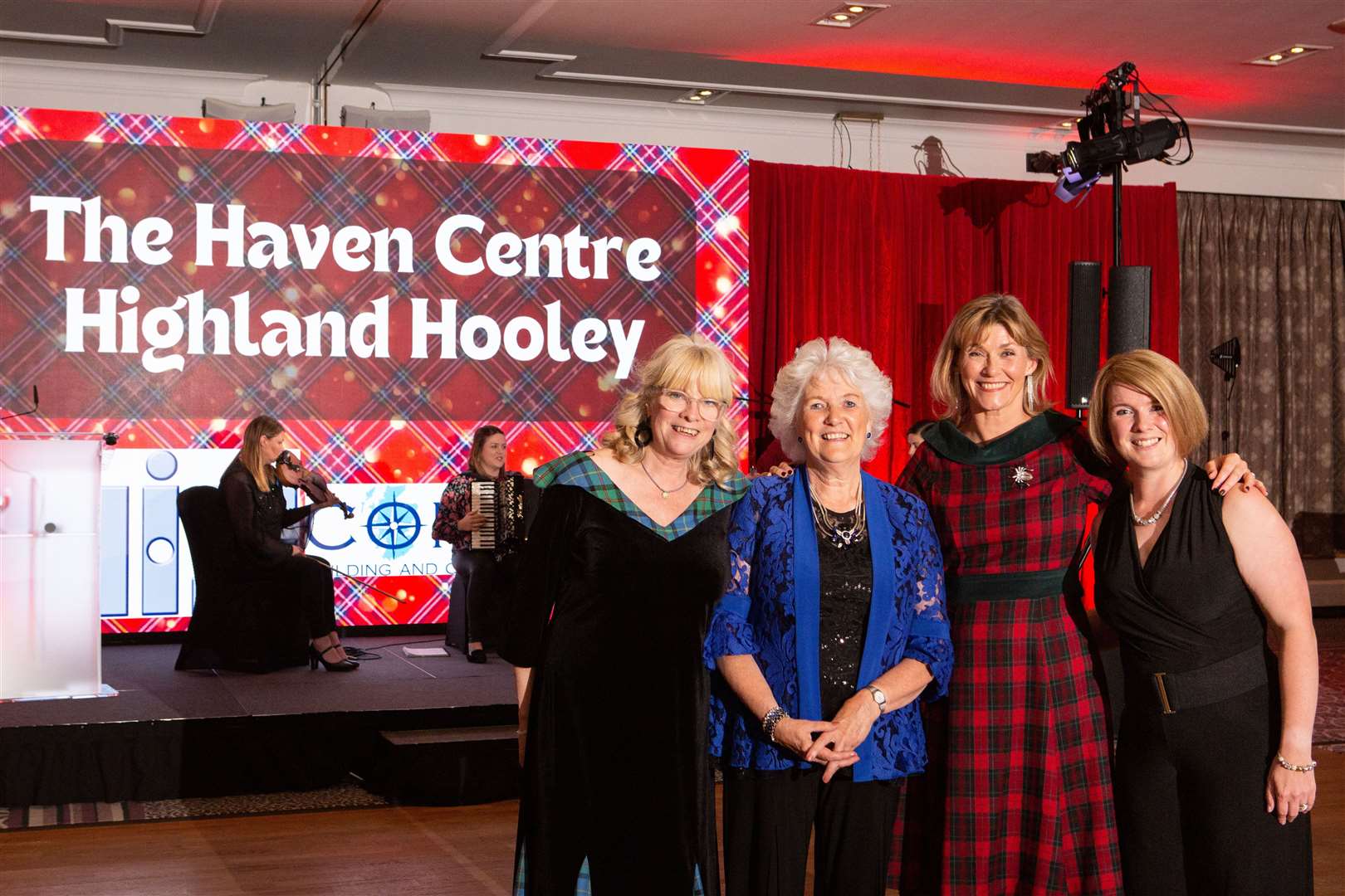 Rona Matheson, Elsie Normington, Nicky Marr and Kirstin Mackay. Picture: Alison White Photography.