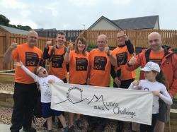 Alix Callaghan's charity climb was a real family affair with mum and dad Lisa and Paul, little brother Rudy and her grandad and uncles