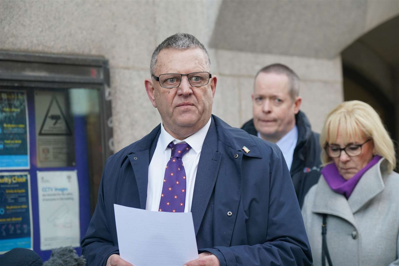 Gary Furlong made a short statement to the media ahead of the inquest (Yui Mok/PA)