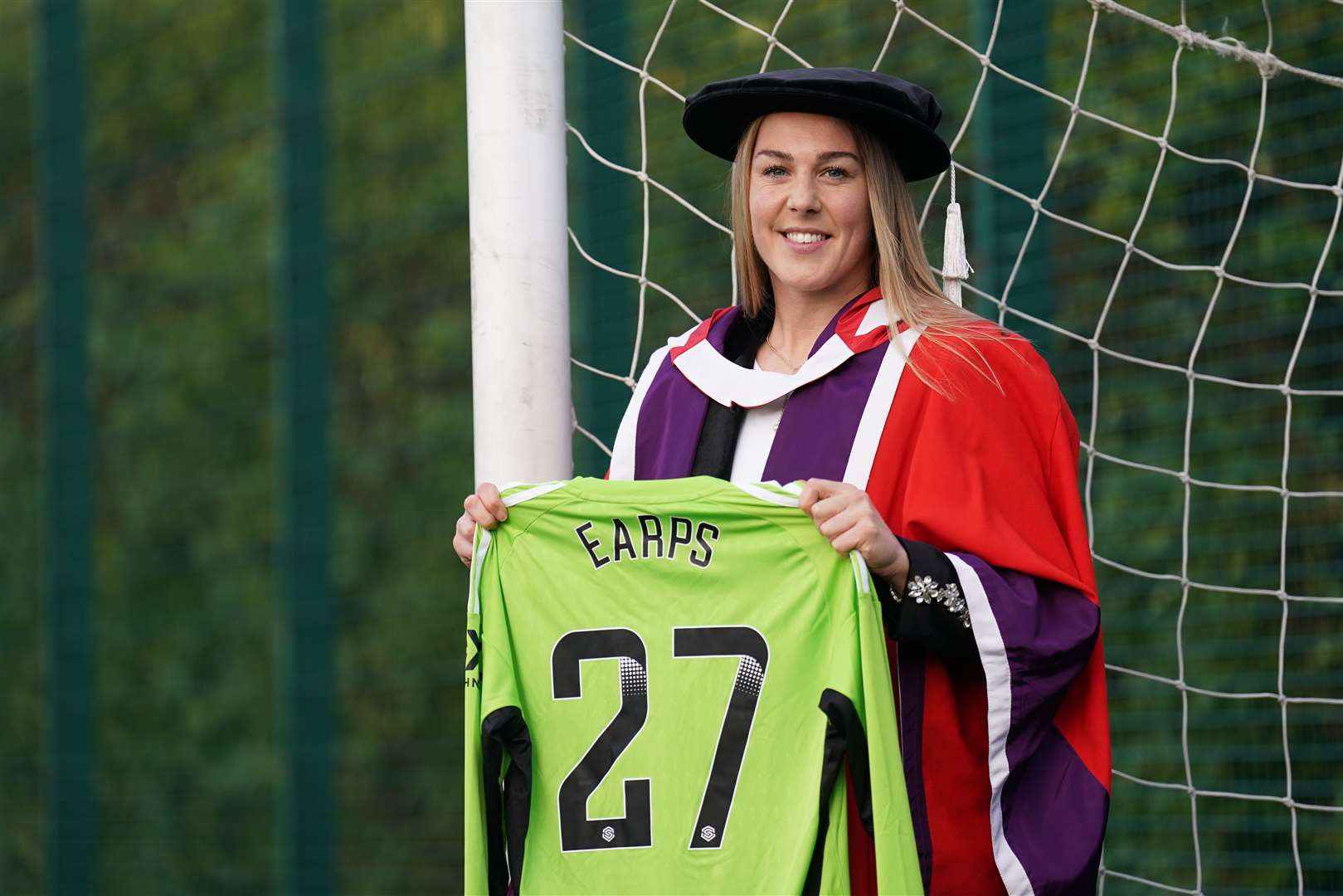 Earps received the honorary degree at her former university (Joe Giddens/PA)