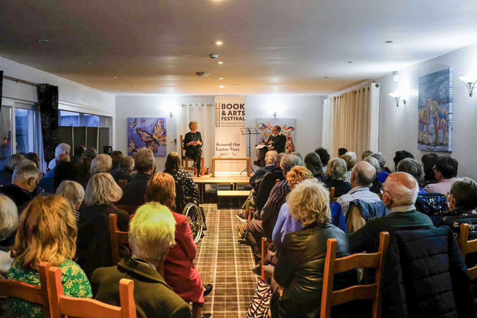 Attentive sellout audience at the Sally Magnusson event. Picture: Mark Janes