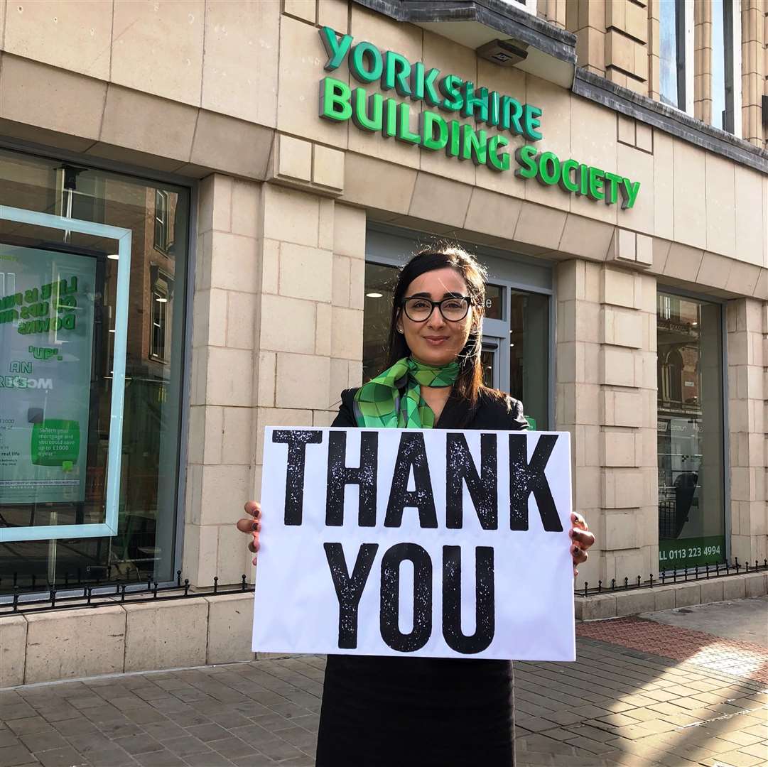 Yokshire Building Society is thanking customers who supported their bid to help homeless young people.