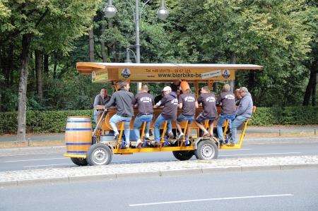 A beer cycle in Berlin