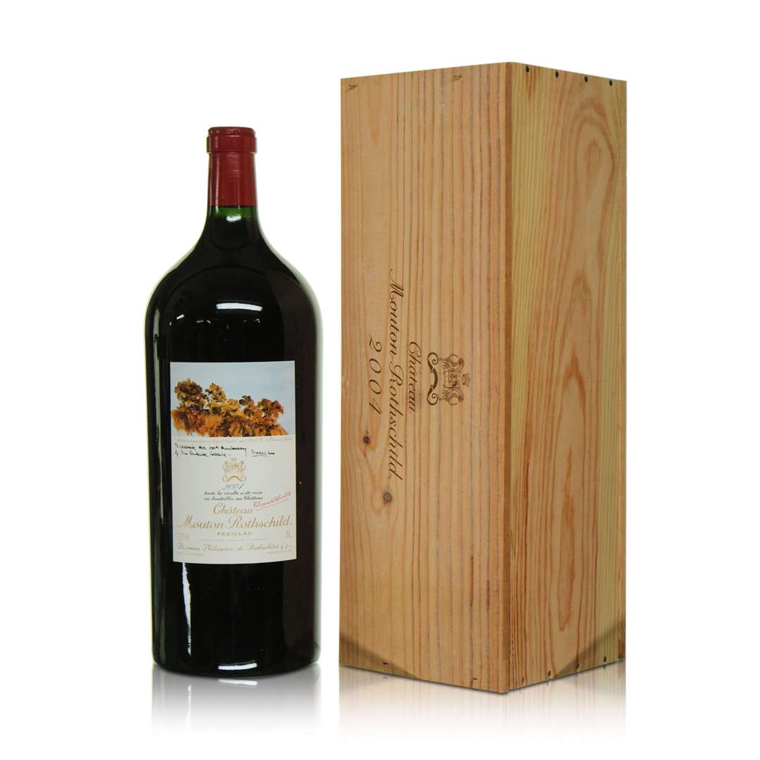 Also among the auction lots was a bottle of Chateau Mouton Rothschild with a label designed by the King (Sotheby’s/PA)
