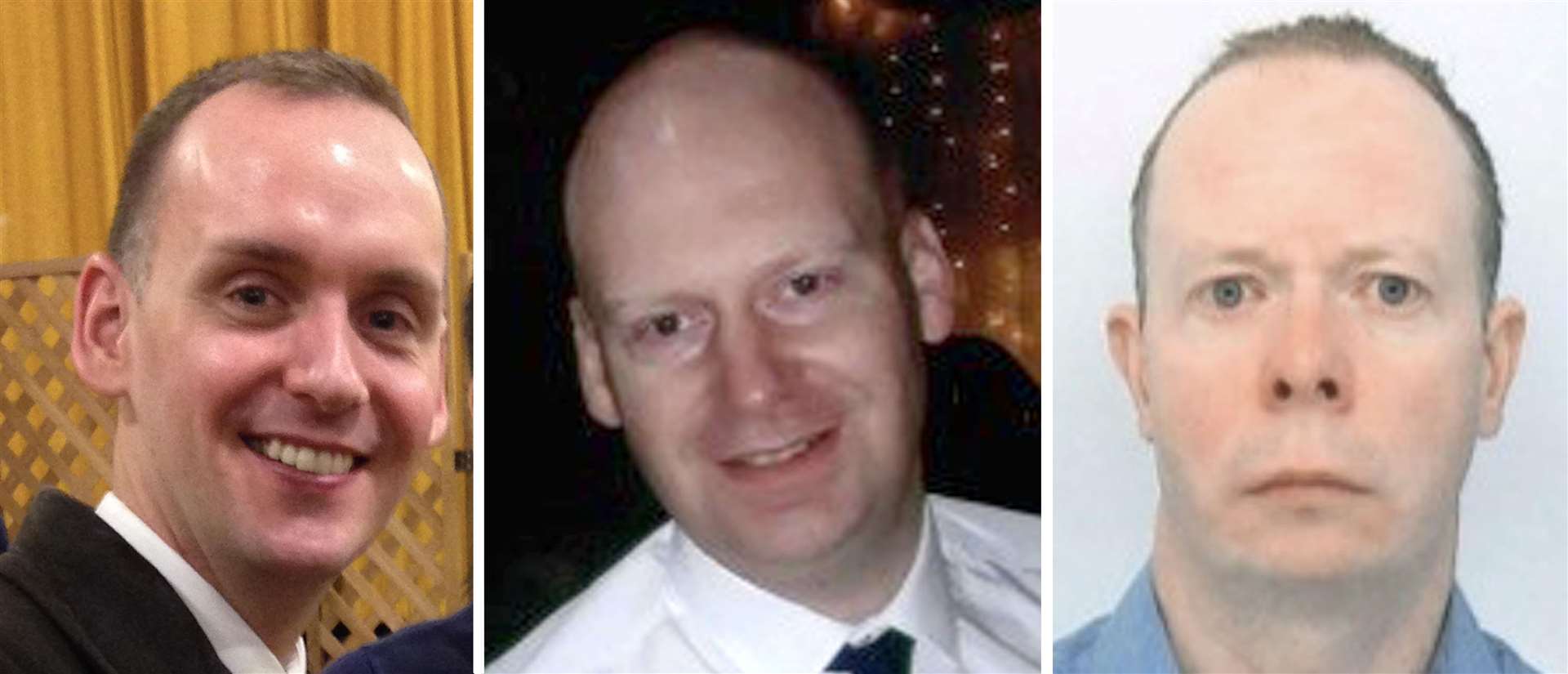 James Furlong, David Wails and Joseph Ritchie-Bennett were killed in the Reading terror attacks (Thames Valley Police/PA)