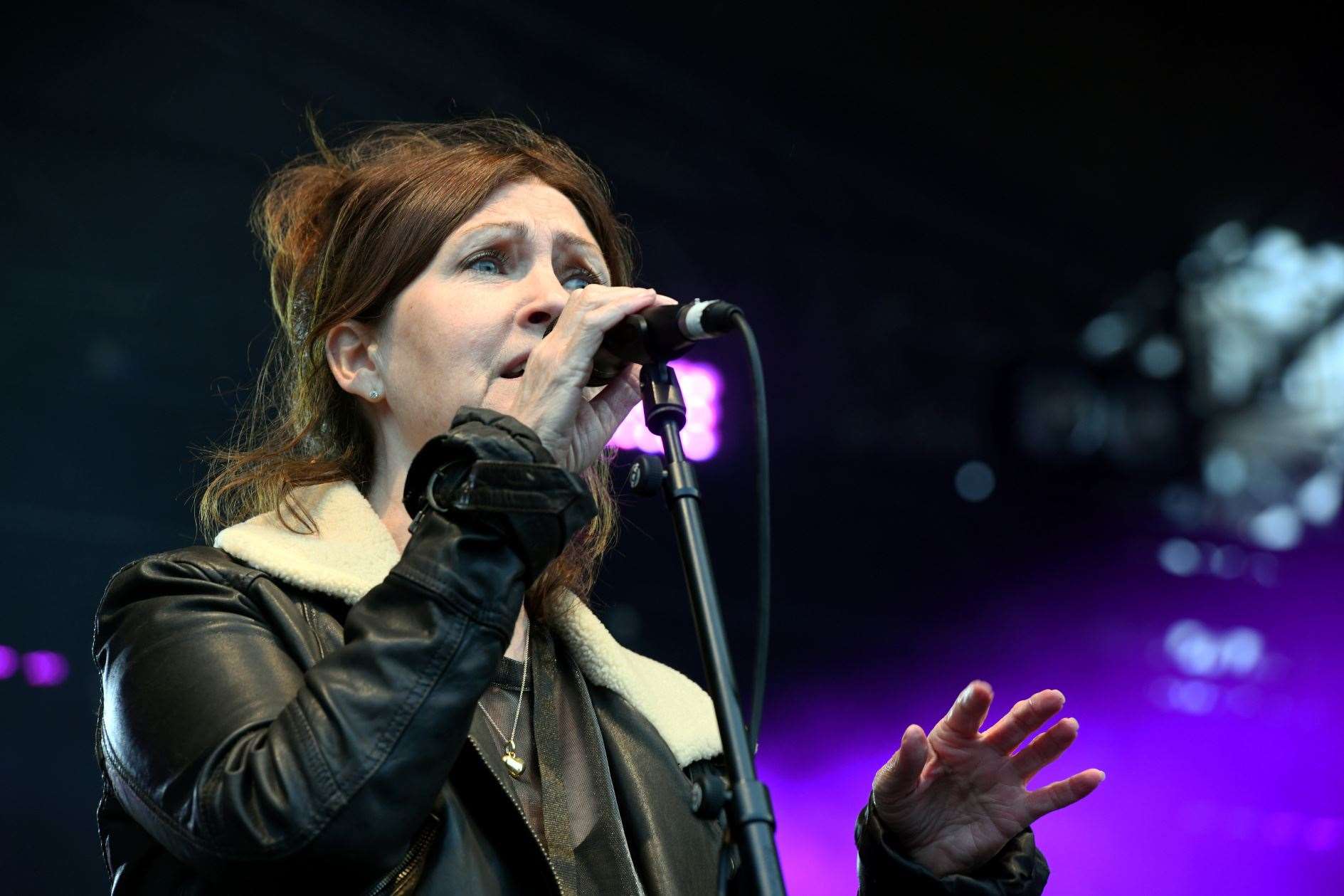 Capercaillie's Karen Matheson at The Gathering. Picture: James Mackenzie
