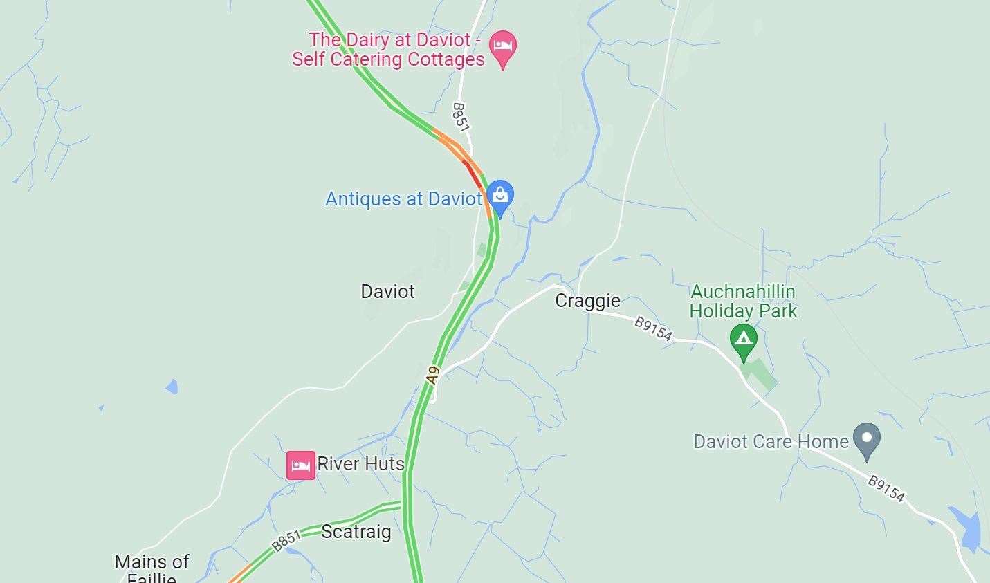 The crash occurred on the A9 near Daviot.