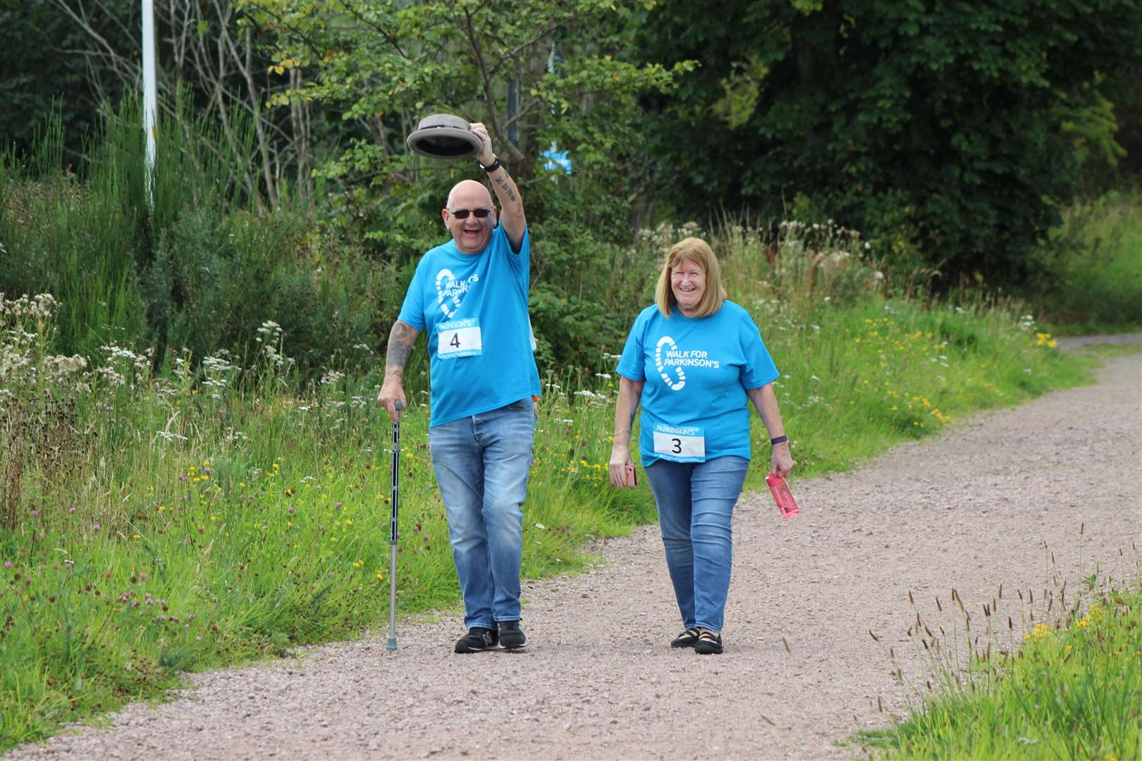 People could complete a two-mile or a six mile route along the canal path. Iain Stephen Morrison/Parkinson's UK.