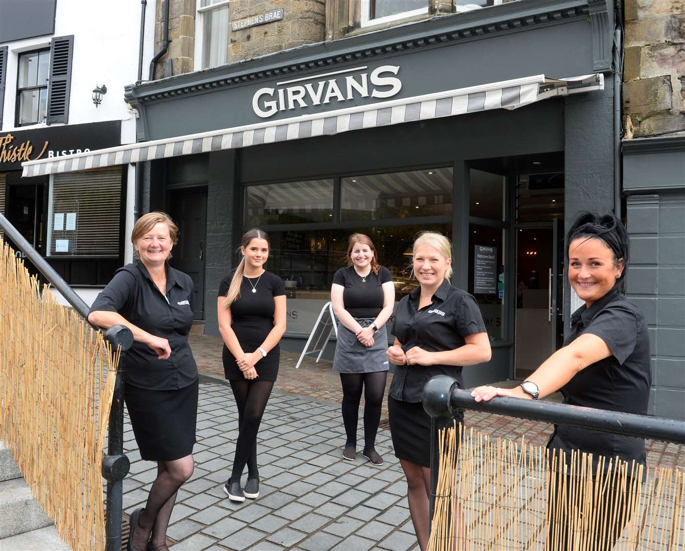 Staff of Girvans on Stephens Brae are pleased to be back.