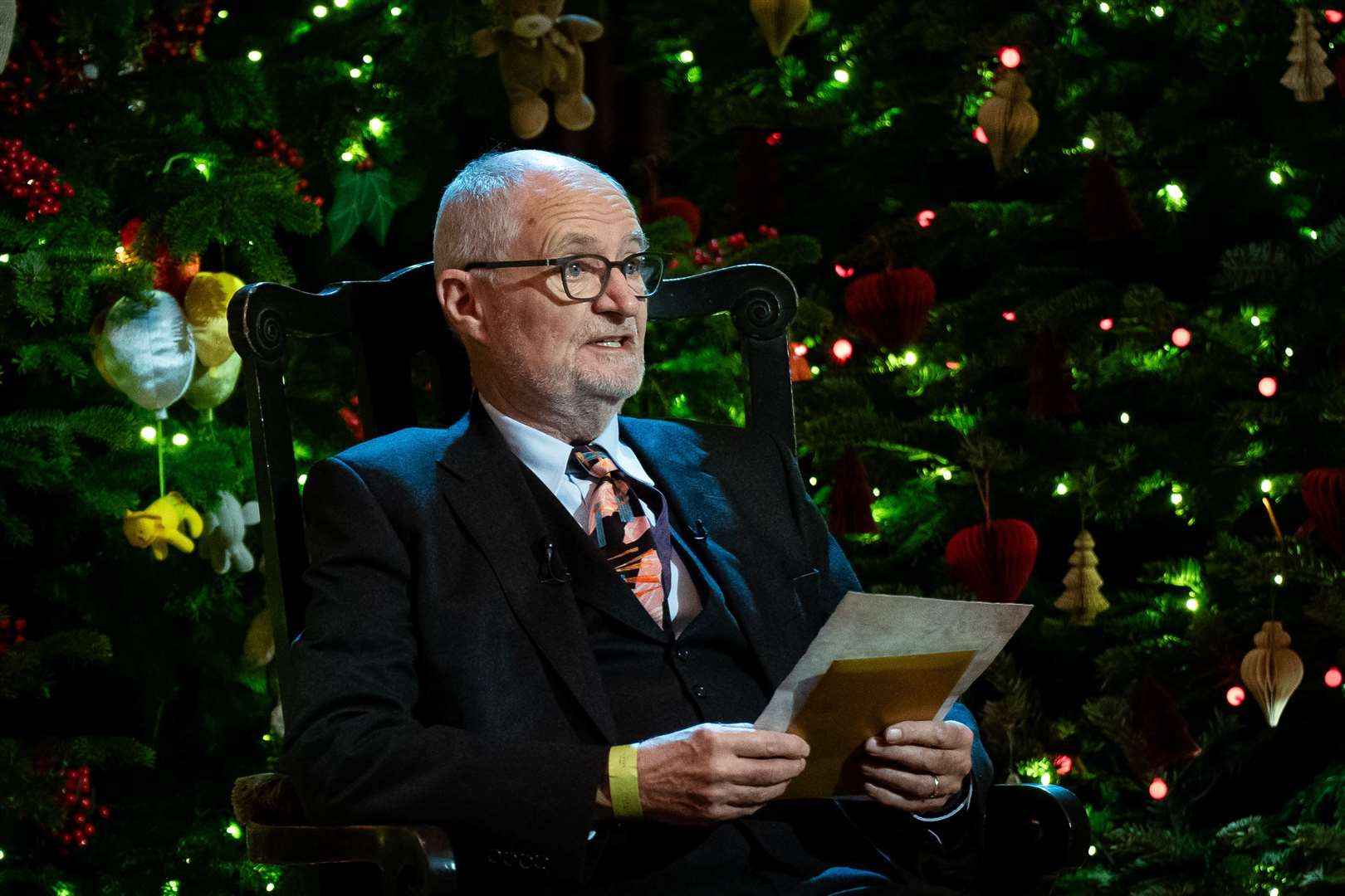 Jim Broadbent read an extract from Letters from Father Christmas by JRR Tolkien during the concert (Aaron Chown/PA)