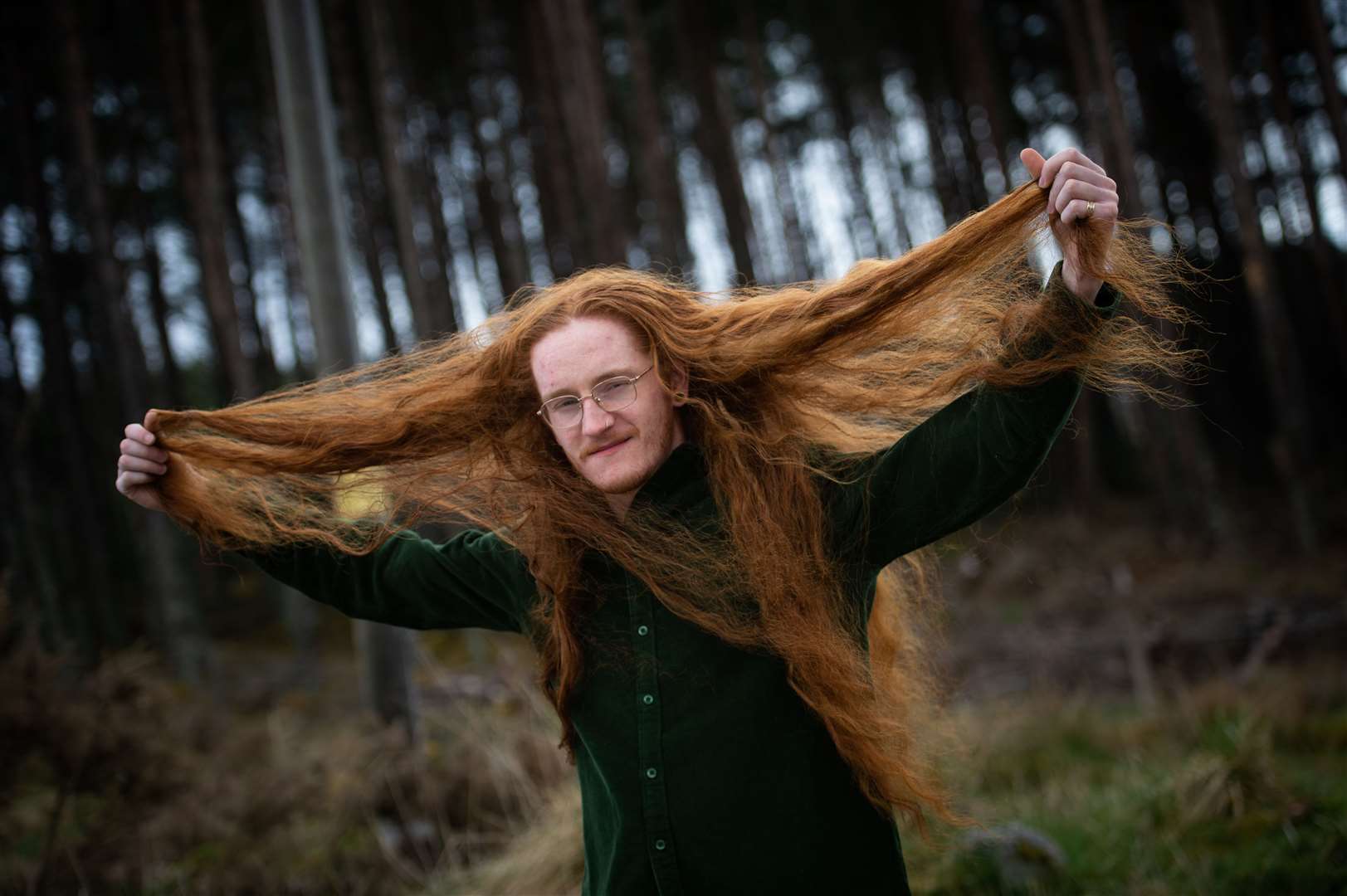 Tesco check out supervisor Charles Borthwick to have hair chopped for Little Princess Trust...Picture: Callum Mackay..