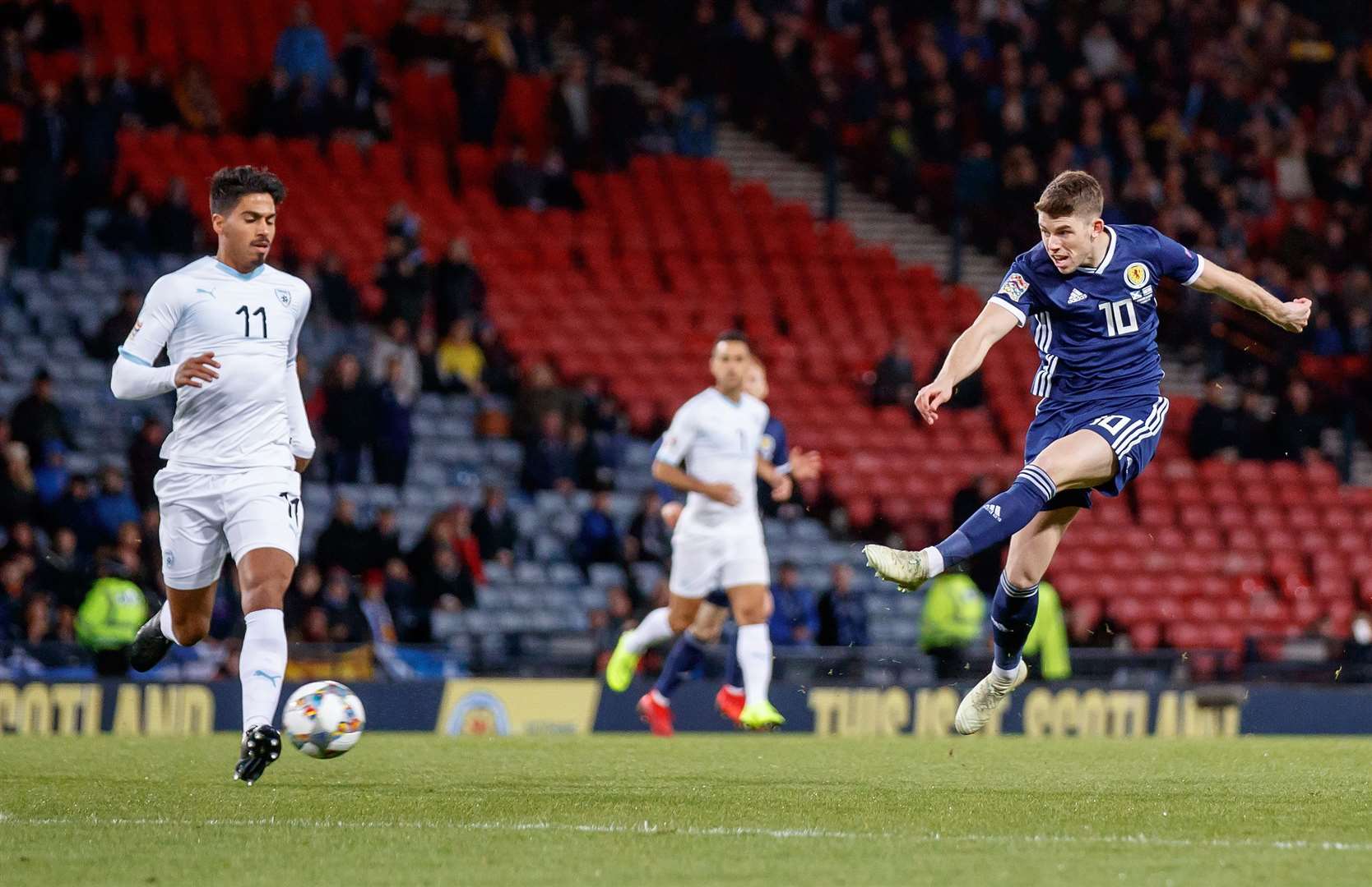 Ryan Christie scored his first goal for Scotland against Cyprus.