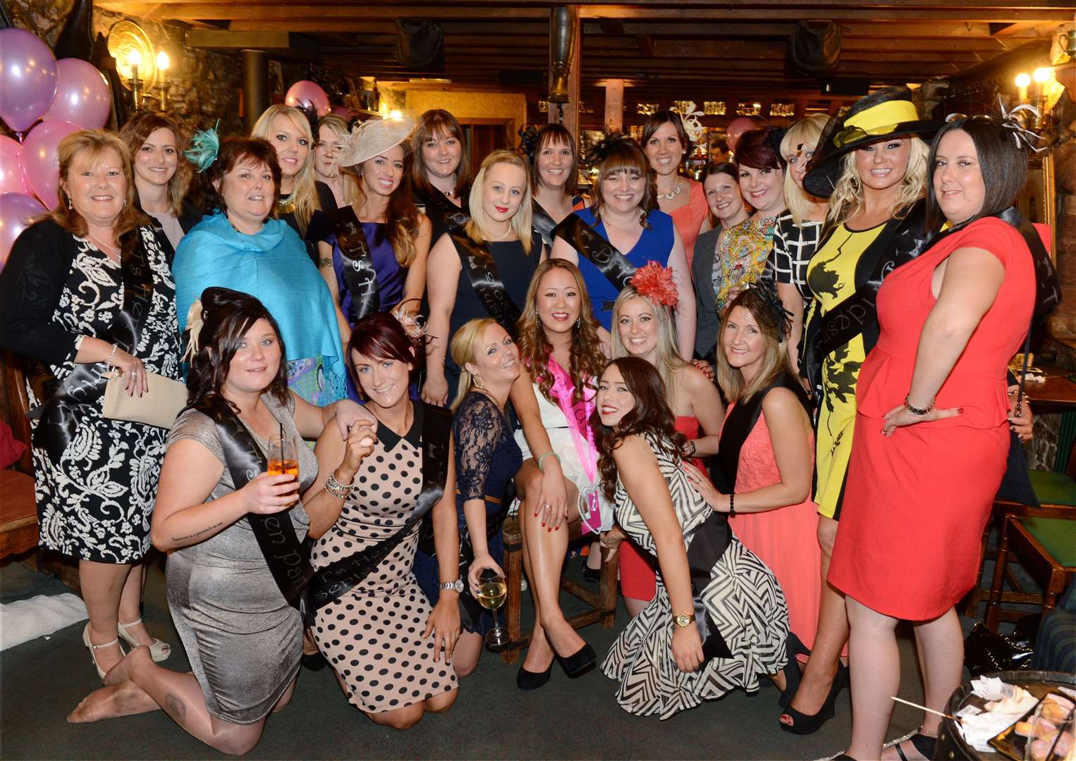 Teresa Chow (centre) from Balblair enjoys her hen night at the Glen Mhor. Picture: Gary Anthony.