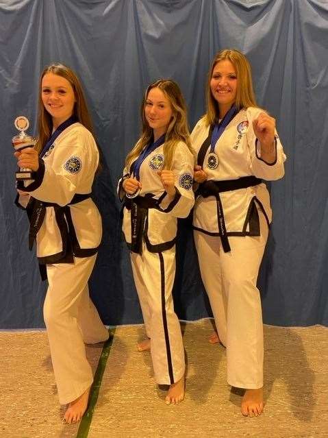 Laura Stewart, Emmie Denoon and Jemma Wheeler all came away with medals after representing Scotland at the Dutch Open Tang Soo Do Championships.
