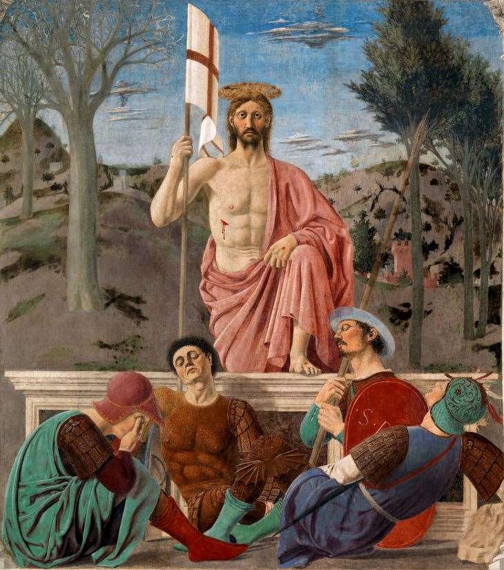 The Resurrection Fresco by Piero della Francesca.