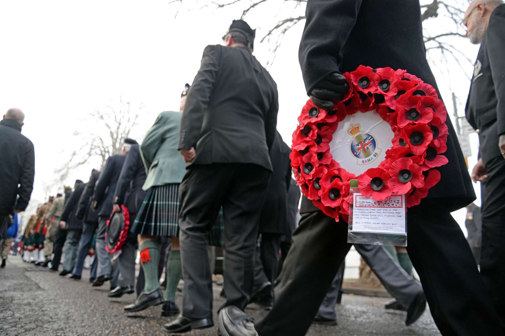 Several streets in Inverness will close on Sunday afternoon for the Remembrance parade and service.