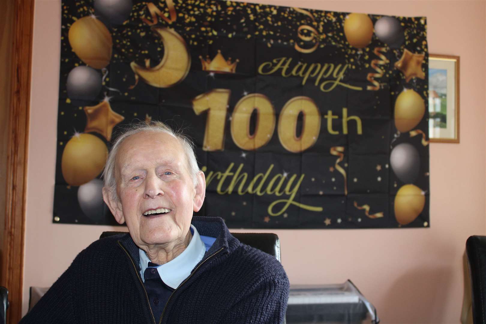 Andrew Aitken celebrated his 100th birthday at a family party.
