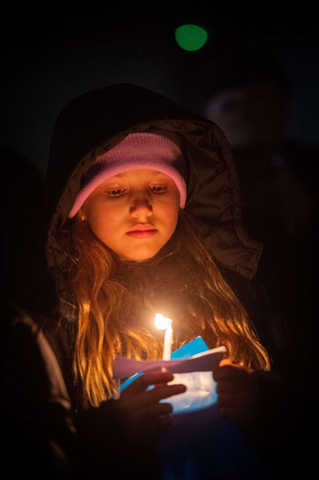 Candles were lit at the vigil in Inverness. Picture: Callum Mackay