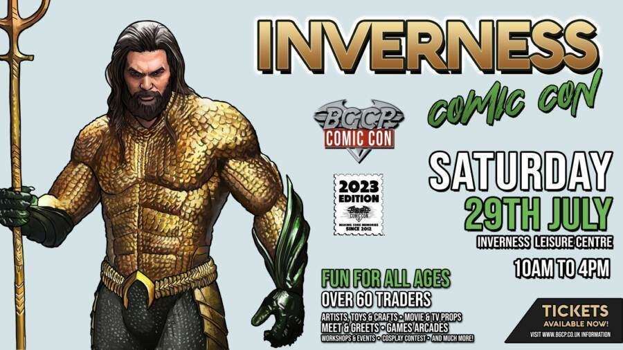 Inverness Comic Con will be held on Saturday July 29 at Inverness Leisure.