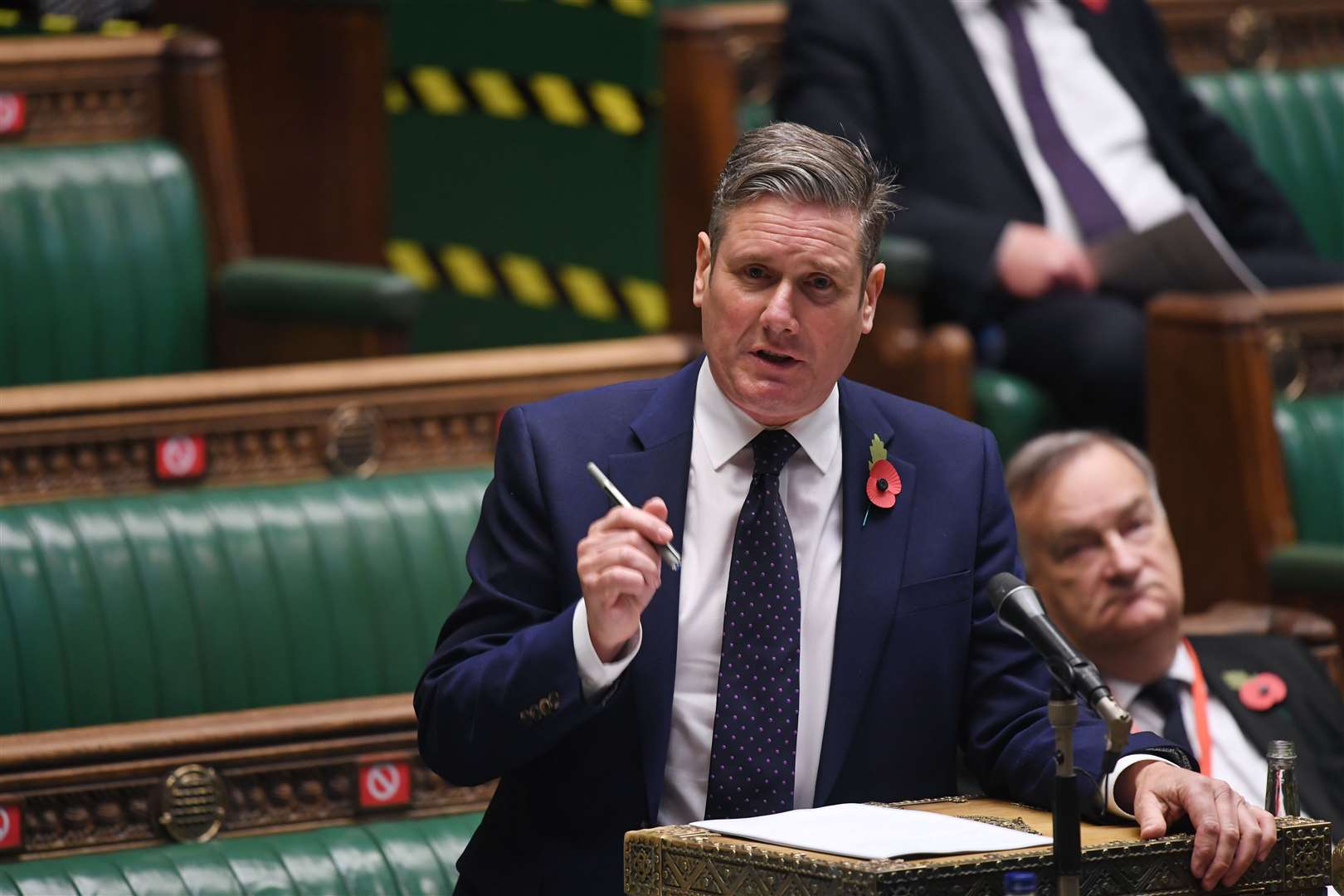 Labour leader Sir Keir Starmer will order his MPs to abstain on the tiers vote (UK Parliament/Jessica Taylor/PA)