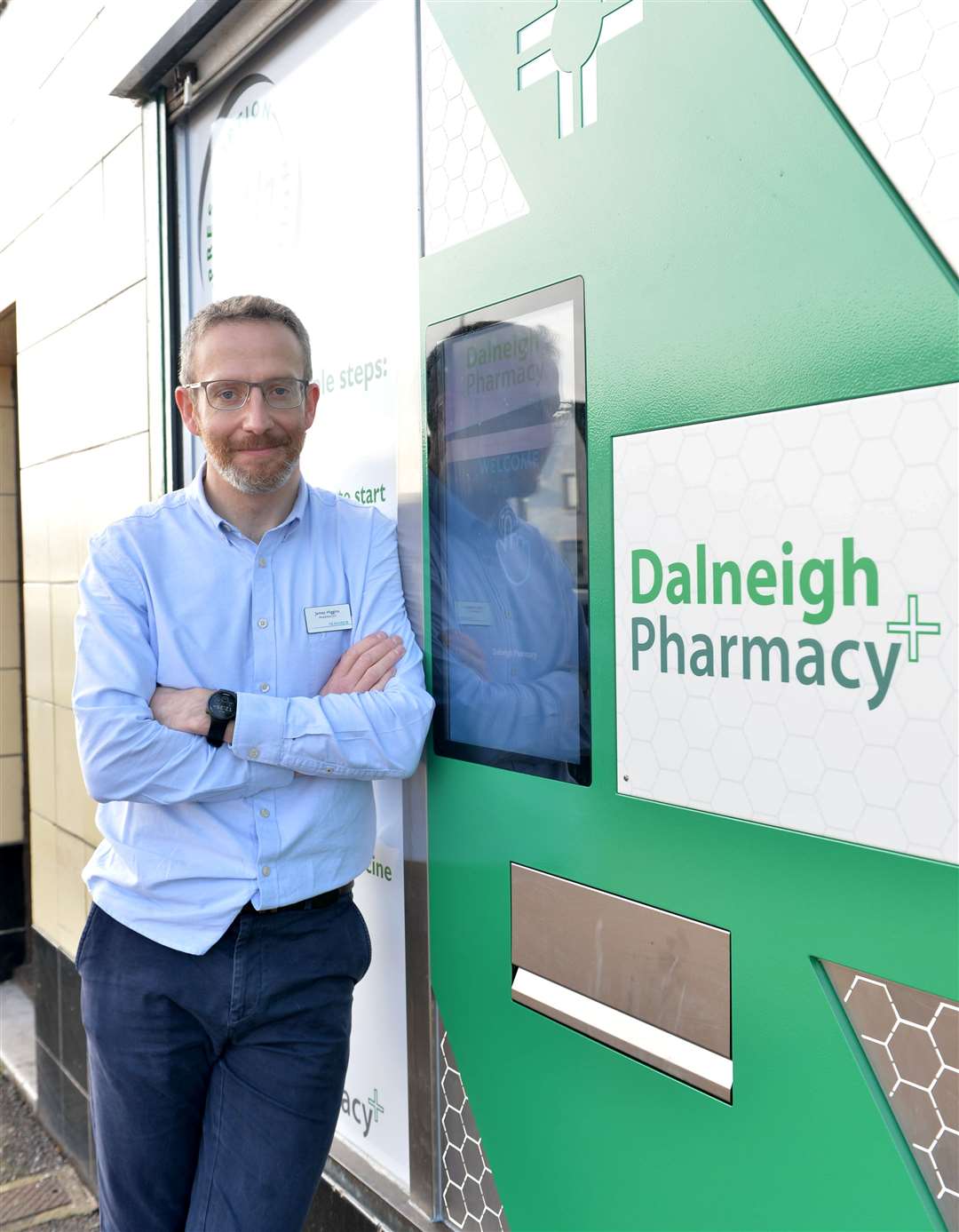 The Dalneigh Pharmacy "Pharma Robot" prescription dispenser is now in action...Owner James Higgins..Picture: Callum Mackay..