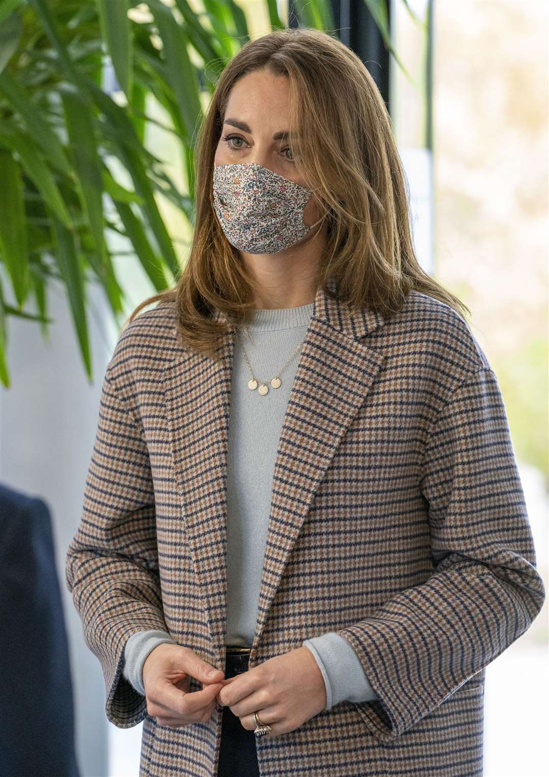 Kate wore a face mask upon her arrival (Arthur Edwards/The Sun/PA)