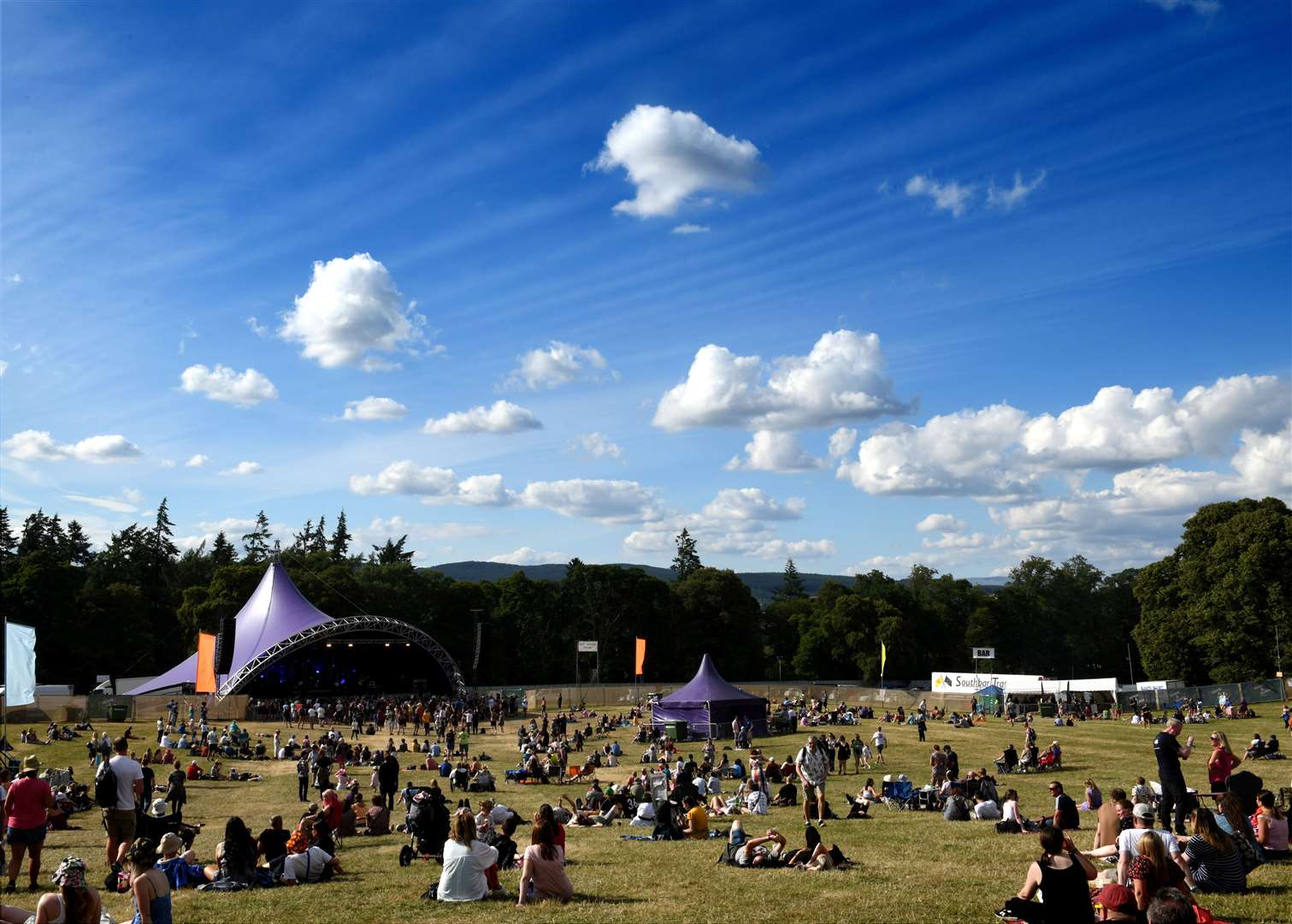 Hot House stage in the sun last year, will be where to find the the main stage acts this year. Picture: James Mackenzie
