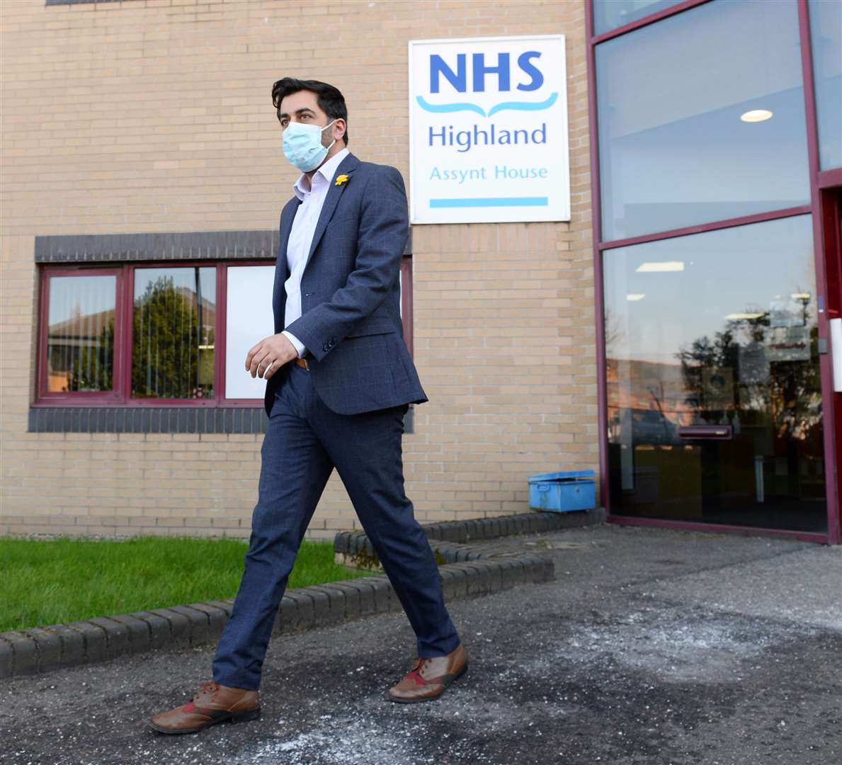 Health Secretary Humza Yousaf on visit to NHS Highland.Picture Gary Anthony.