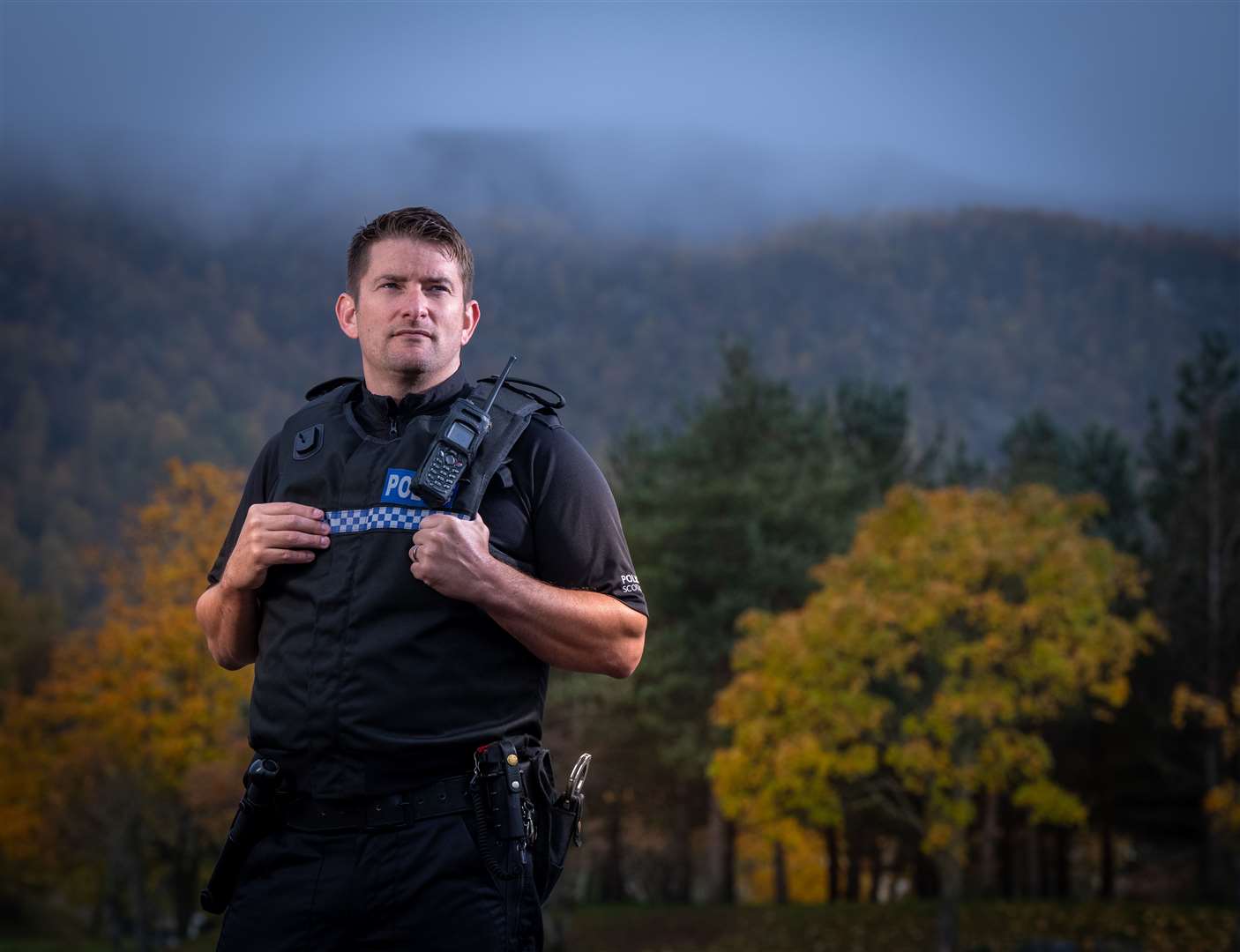 PC Paul Phillips put others before himself by putting himself in a direct line of risk. Picture: Sandy Young/scottishphotographer.com.
