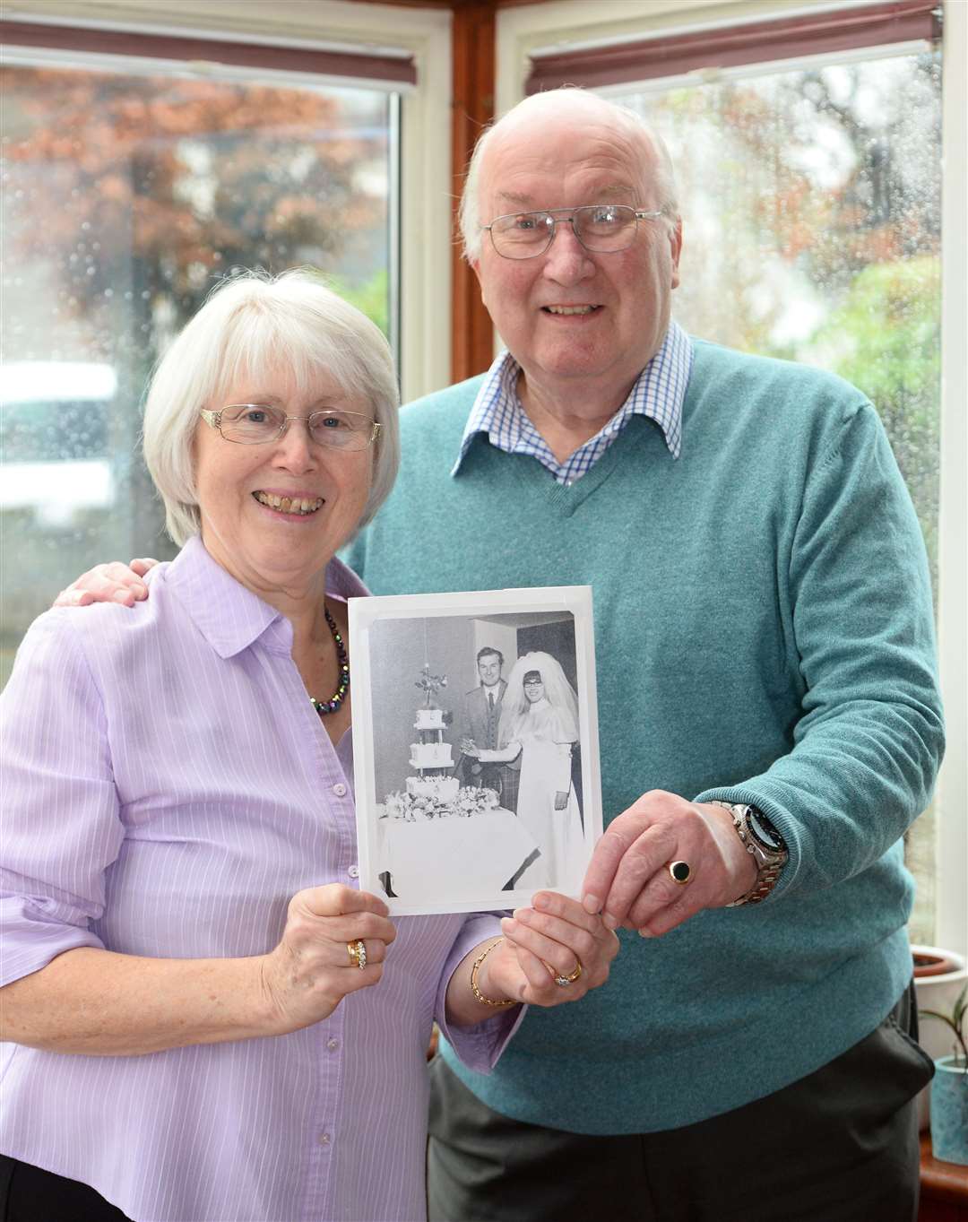Charles and Rita Cook celebrate their golden wedding anniversary.