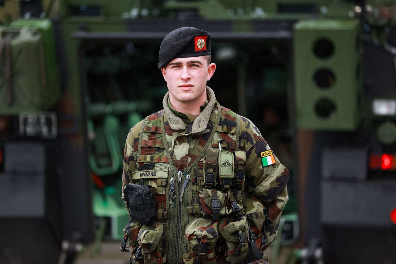 Pte Matt Kinnaird is the youngest member of the battalion (Liam McBurney/PA)