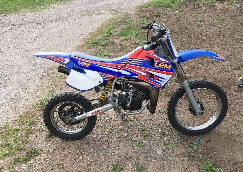 A LEM off-road motorbike was stolen from a farm near Nairn.