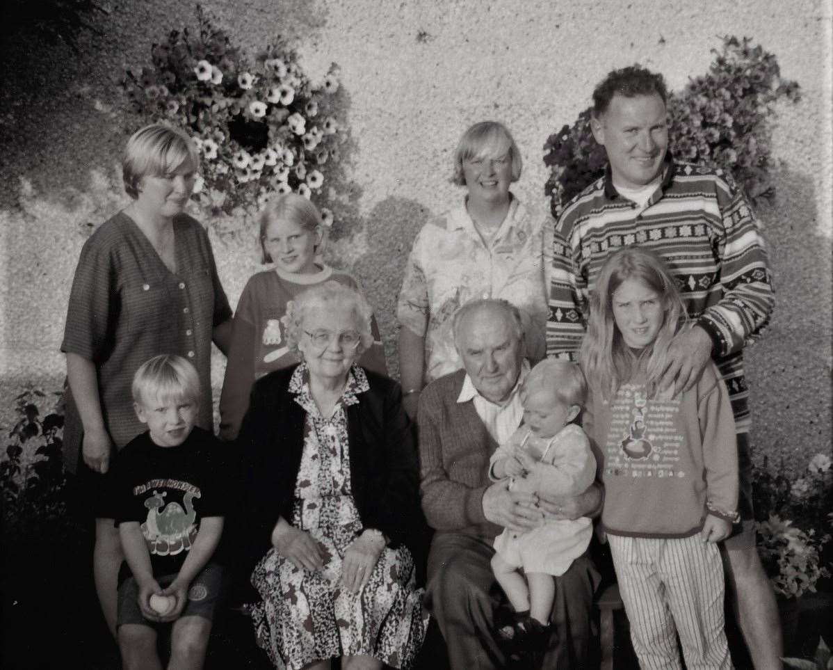 The Van Keere family visited Nairn in the 1990s to meet Willie Downie and his family.