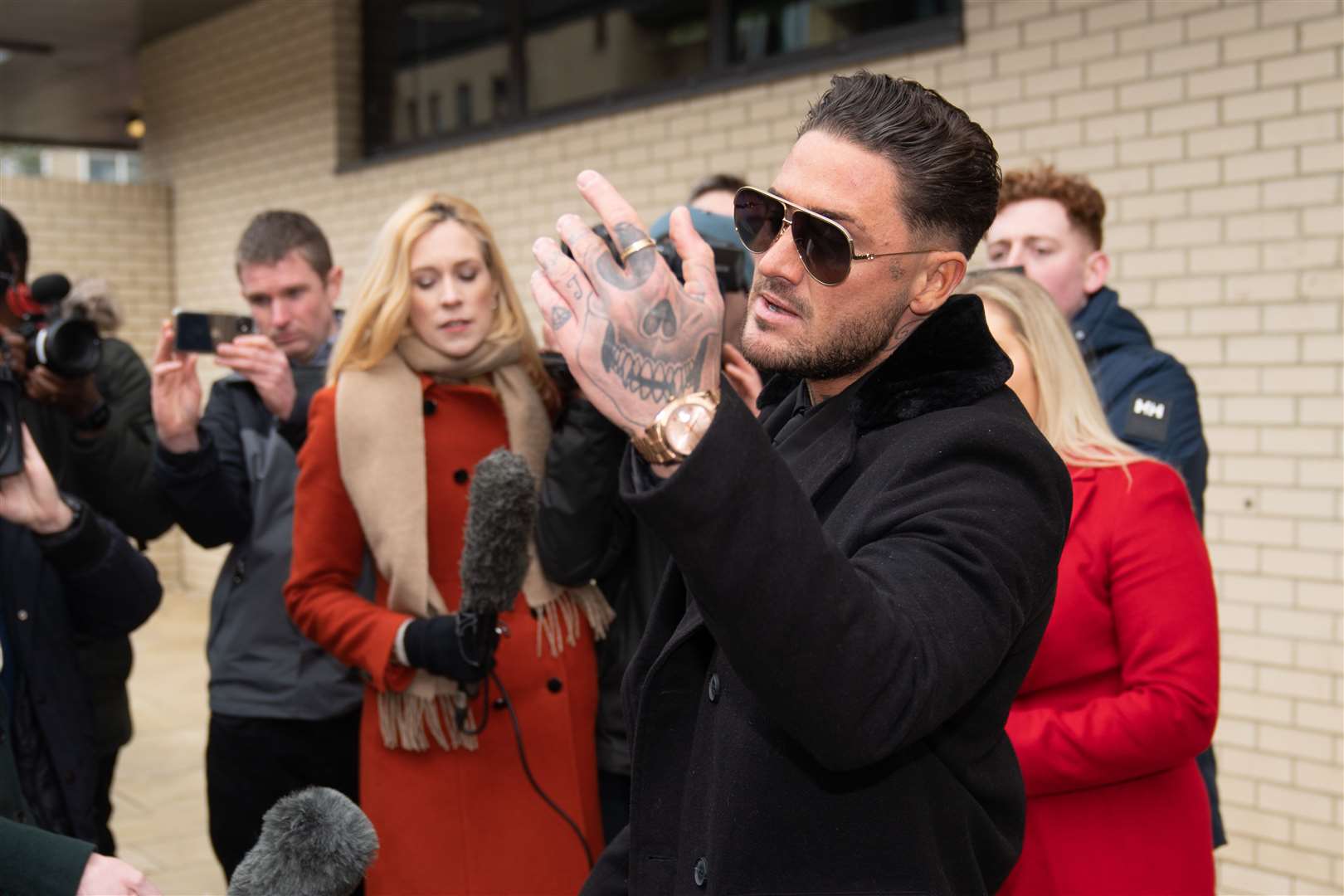 Stephen Bear was jailed for sharing the video without Georgia Harrison’s consent (PA)