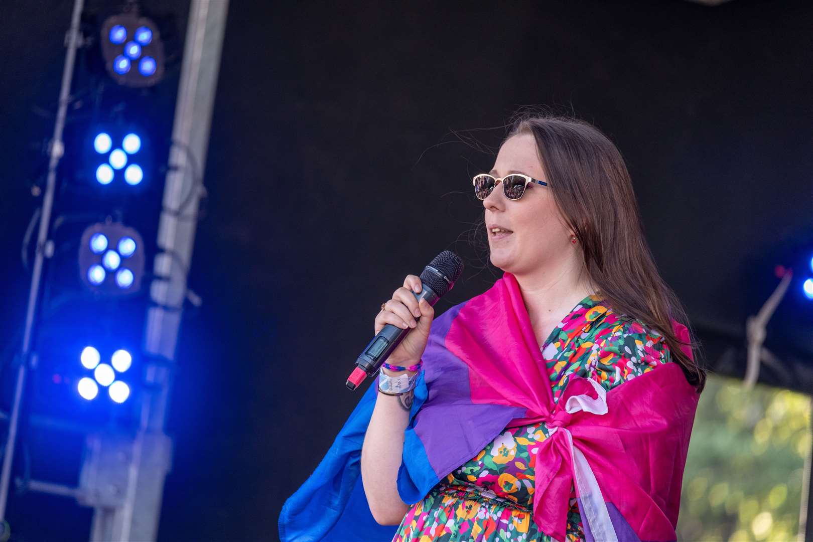 Highland Pride 2023: Guest speaker Emma Roddick MSP. Picture: Alexander Williamson