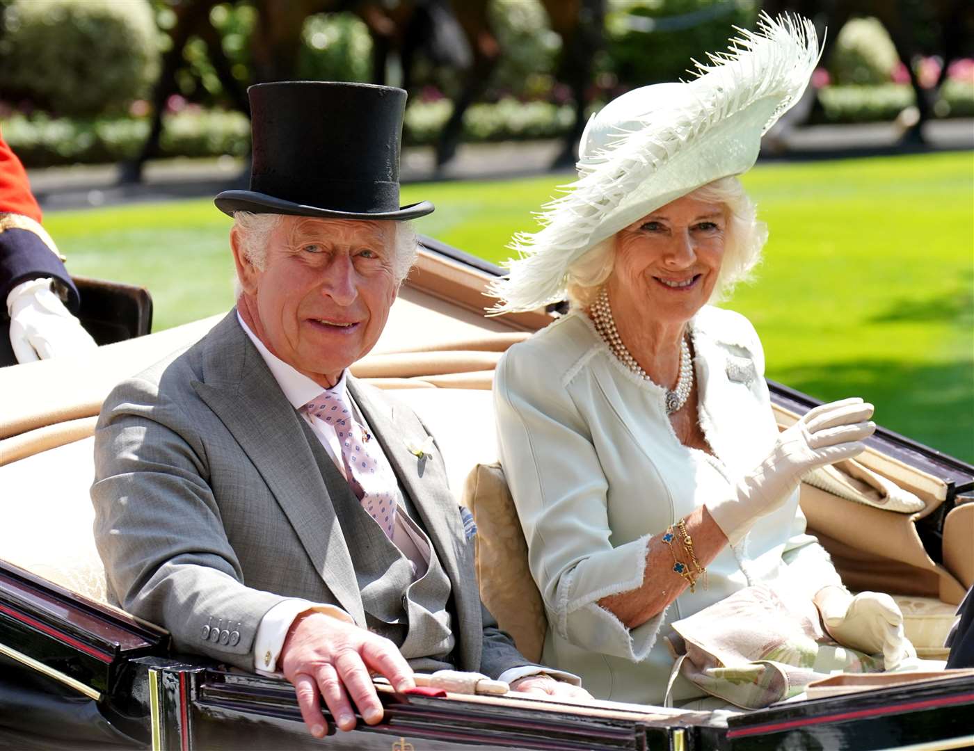 Charles and Camilla at Royal Ascot (Jonathan Brady/PA)