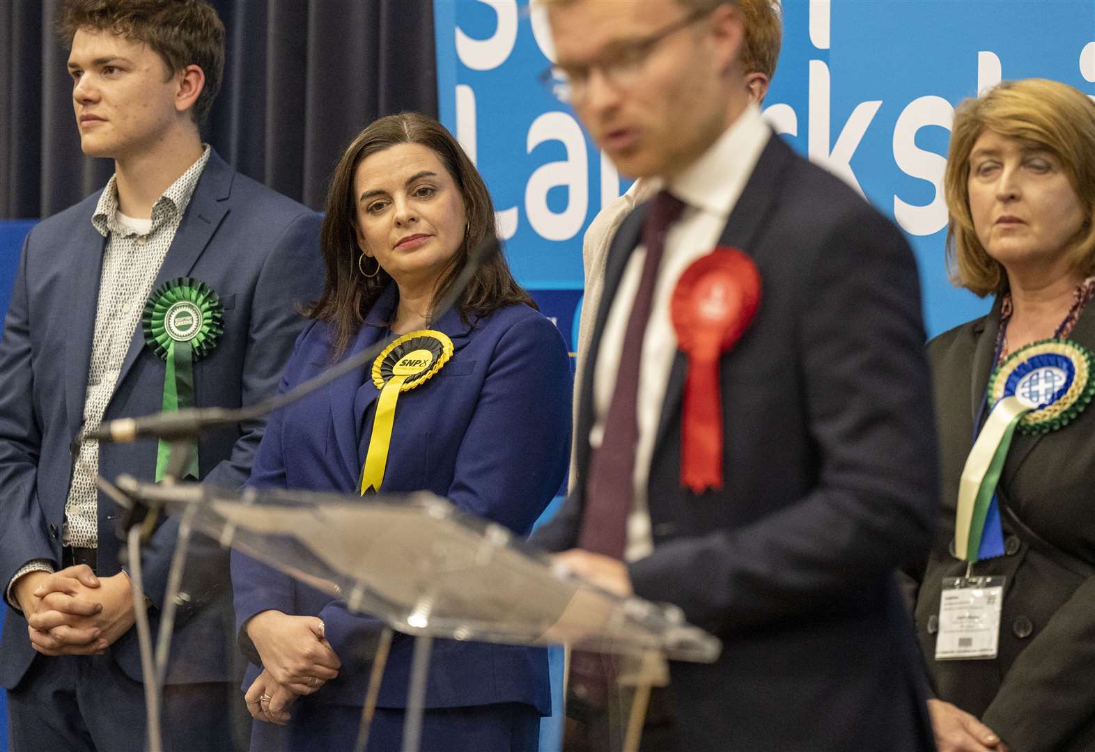 SNP candidate Katy Louden was defeated by Labour’s Michael Shanks in the Rutherglen and Hamilton West by-election (Jane Barlow/PA)