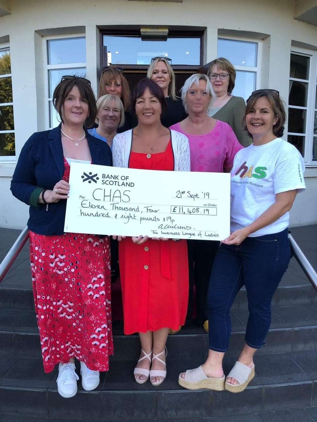 Members of Inverness's League of Ladies have raised £11,400 for hospice charity CHAS.