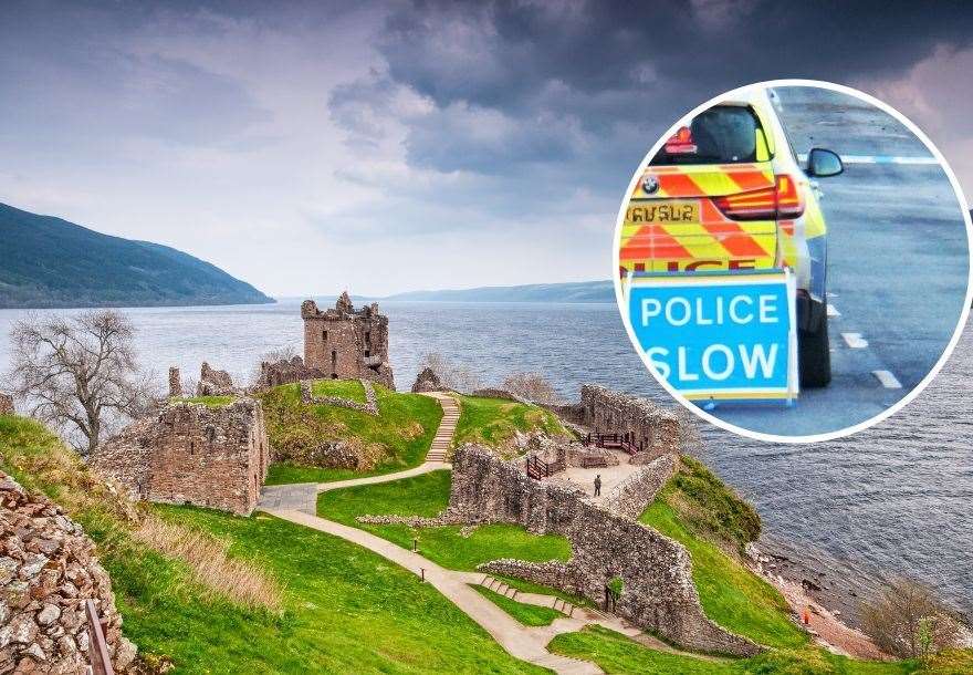 The crash happened just south of Drumndrochit near Urquhart Castle
