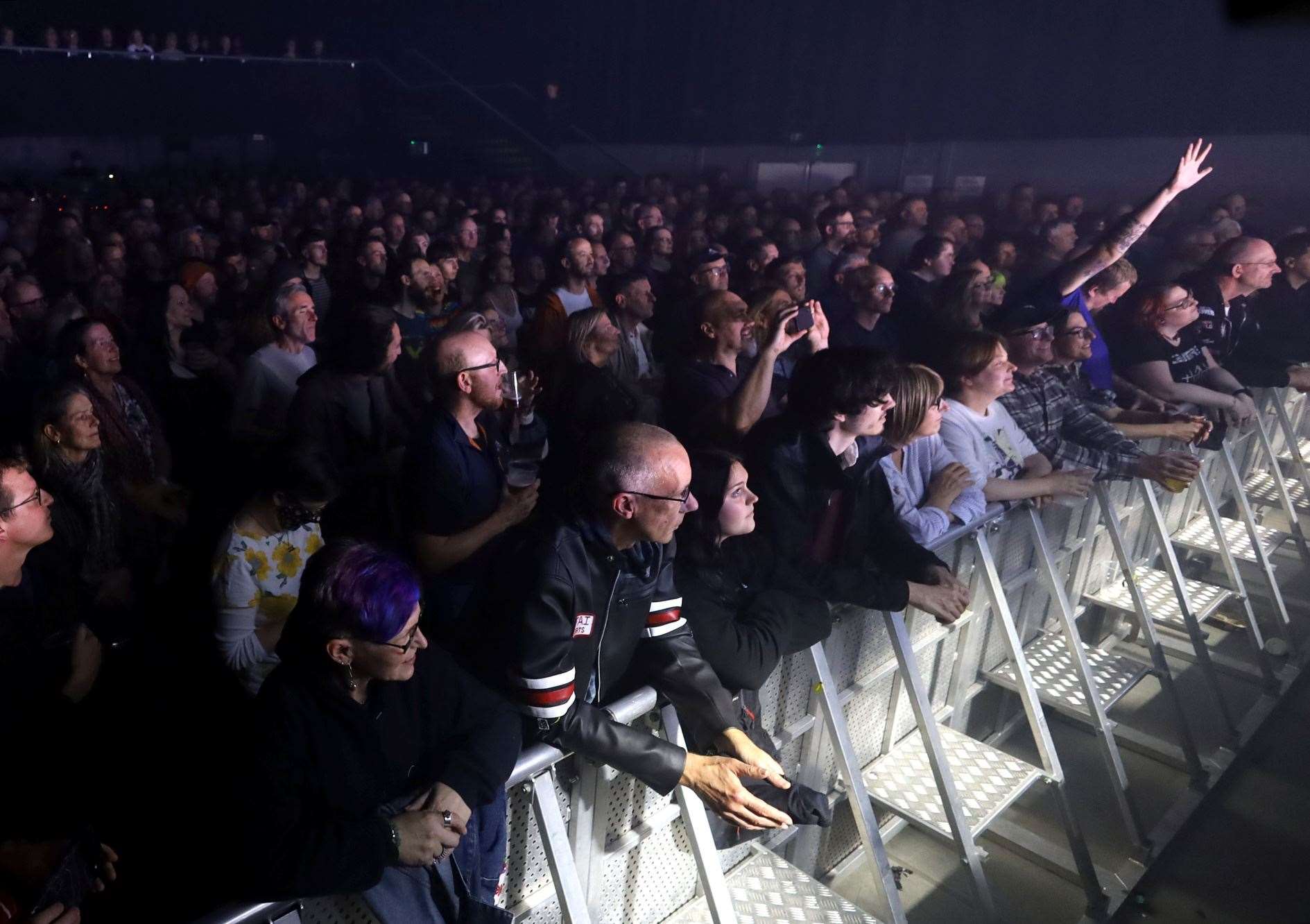 The Ironworks audience, passionate response to the band's return. Picture: James Mackenzie
