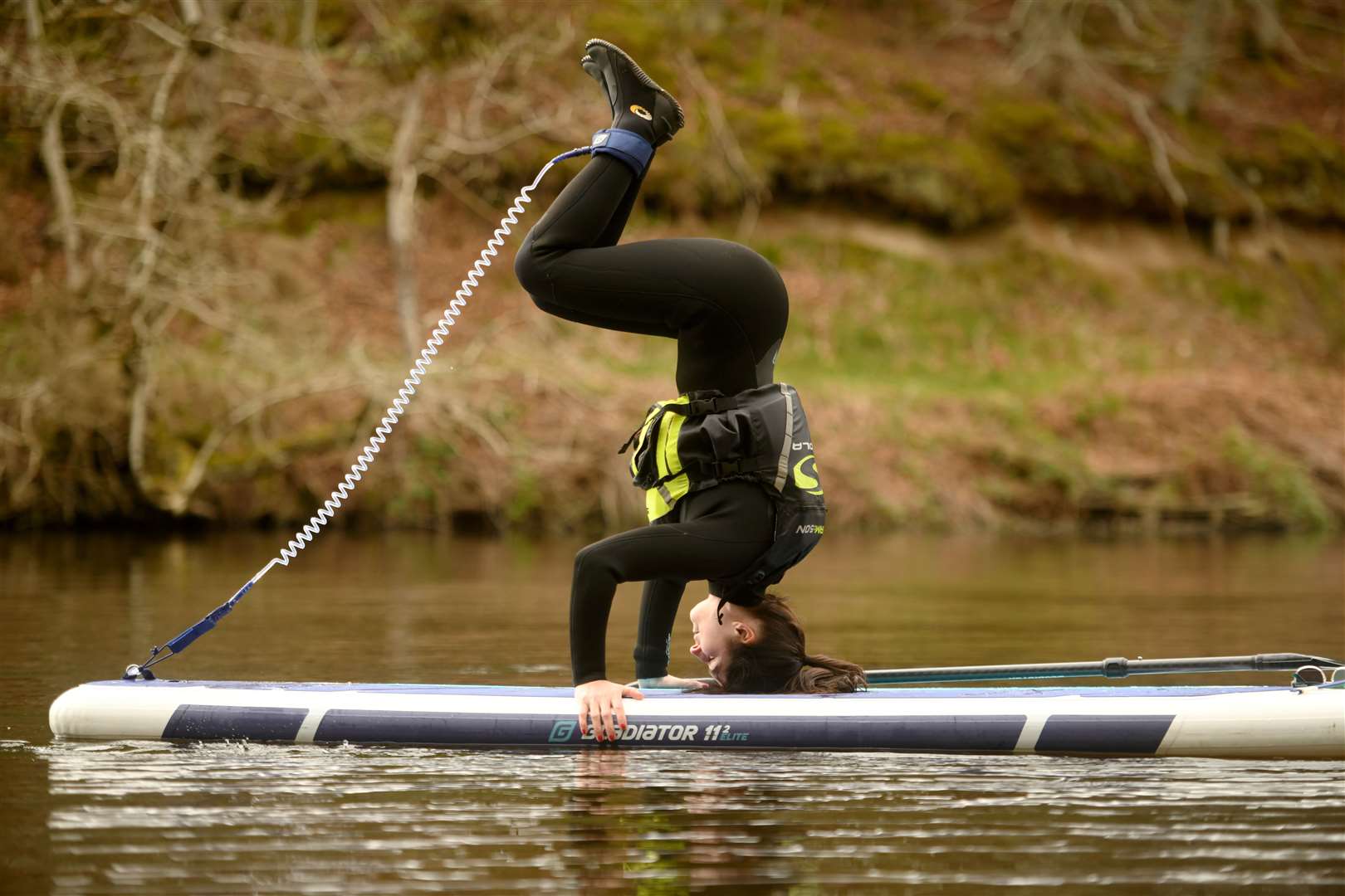 Paddle Bliss Nairn: Leeanne Mackay, Stand up (Sup) Paddle Board Instructor, out on the water. Picture: James Mackenzie.
