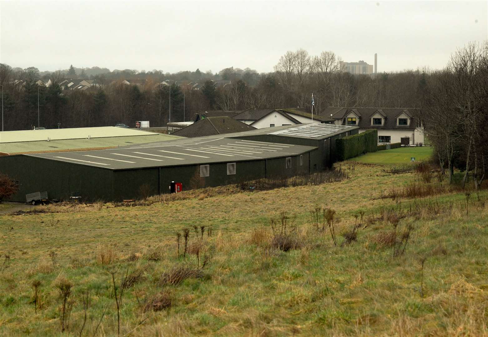 The field behind Fairways Business Park where the battery storage scheme got planning approval but then it was withdrawn. Picture: James Mackenzie.