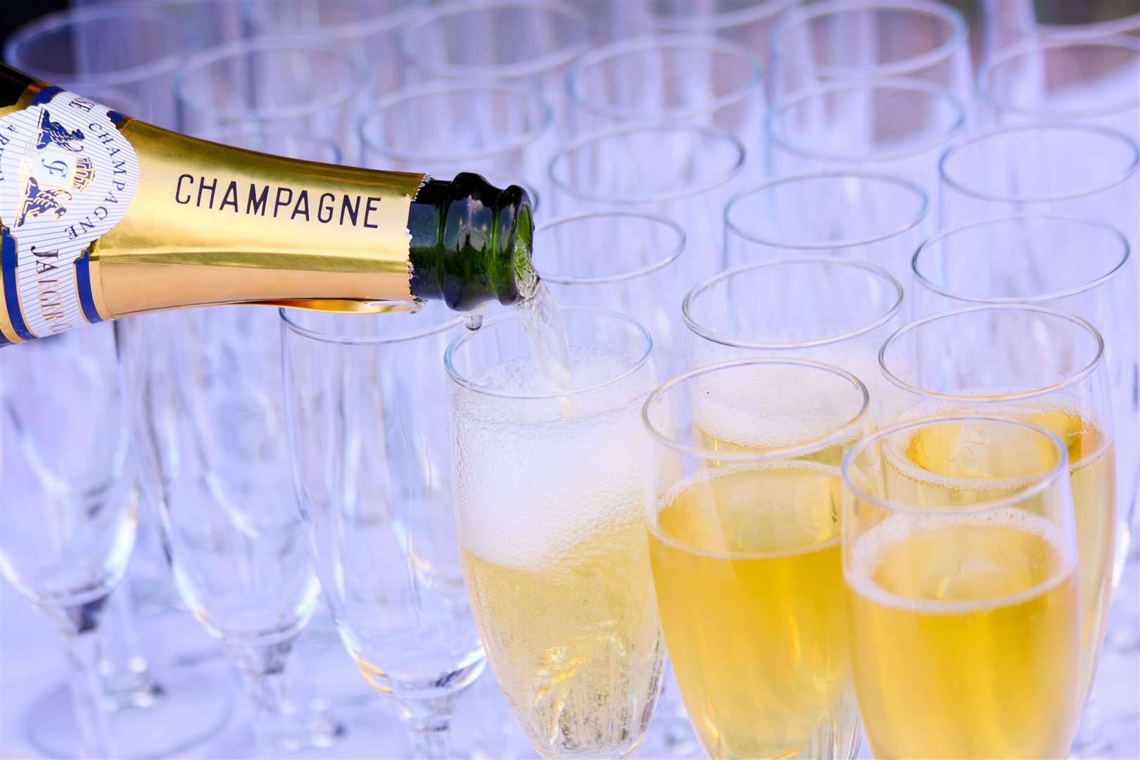 The bubbly will be flowing at the award ceremony.