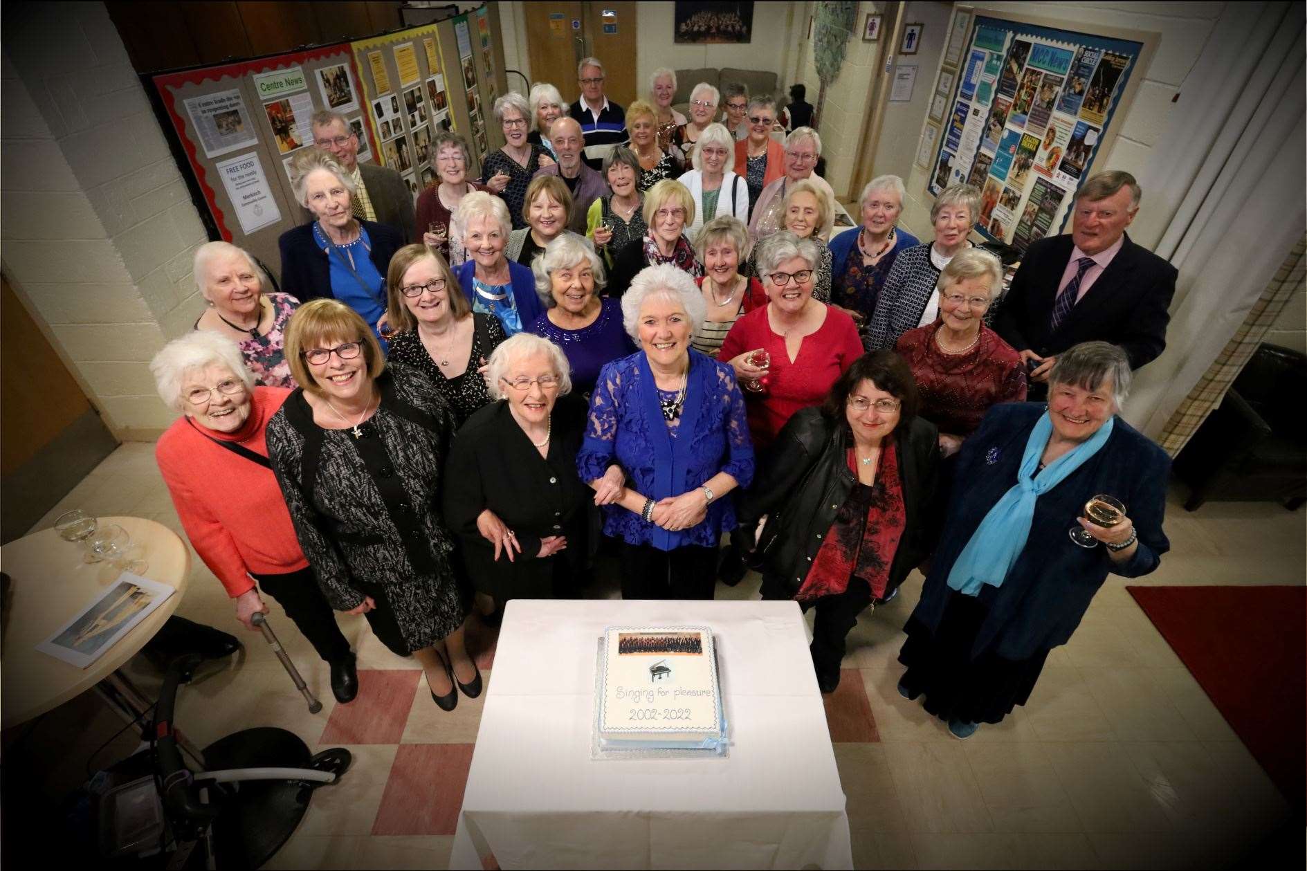 Singing for Pleasure members celebrate the groups 20th anniversary at Merkinch Community Centre. Pictures: James Mackenzie.