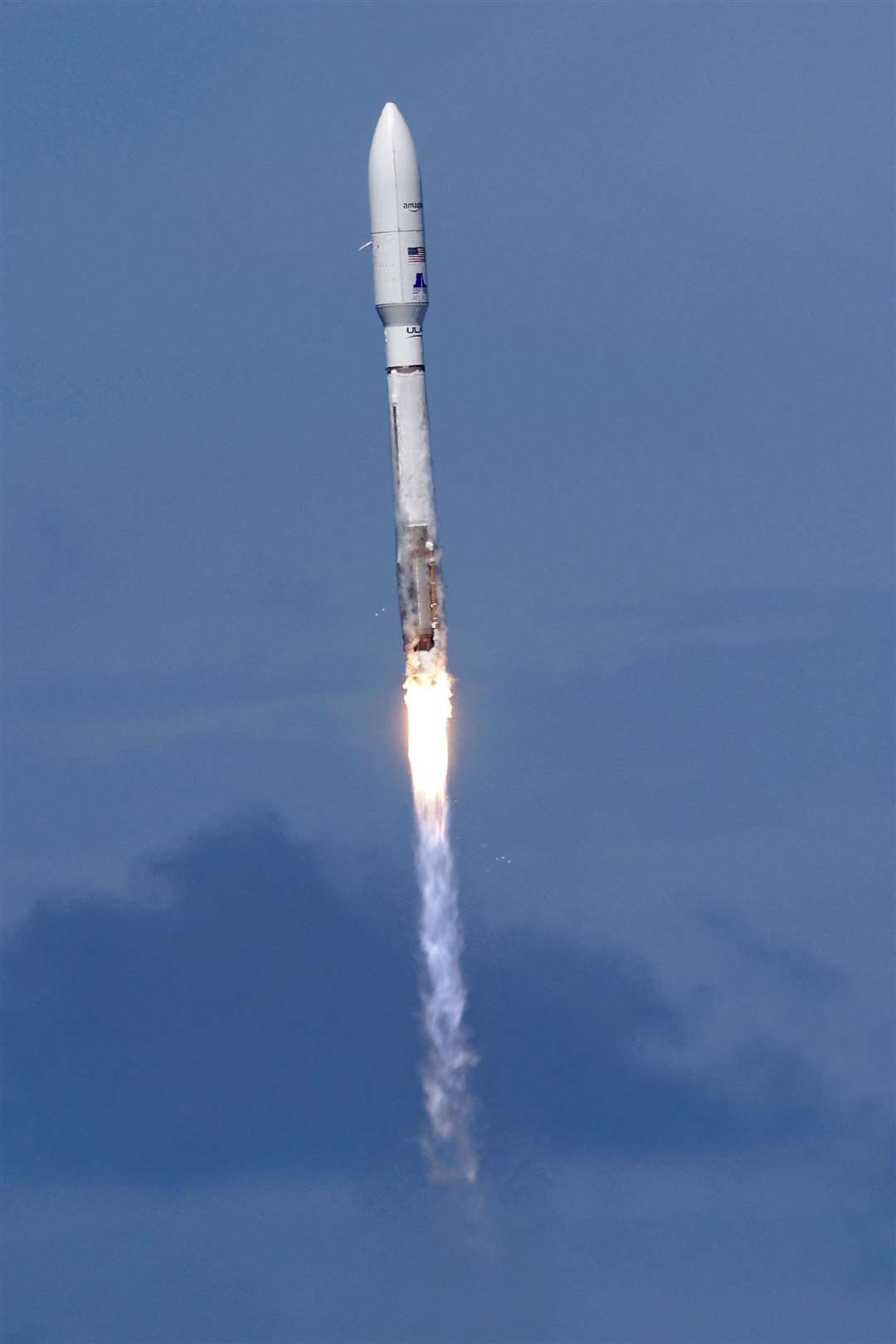 The Atlas 5 rocket blasts into space (Terry Renna/AP)