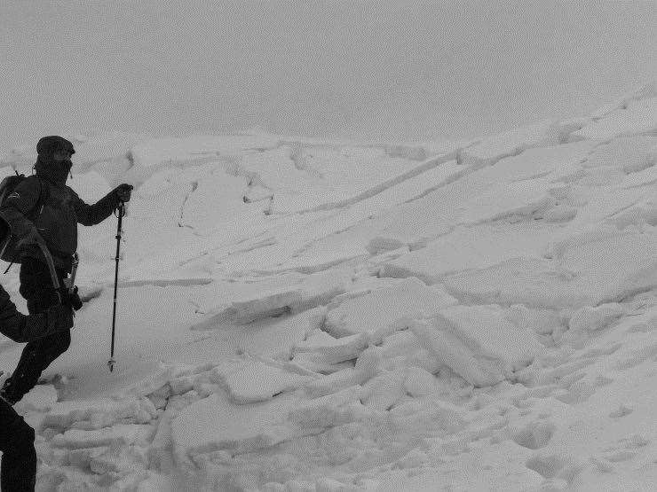 There have been several big avalanches in the local area so far this winter. Picture: SAIS.